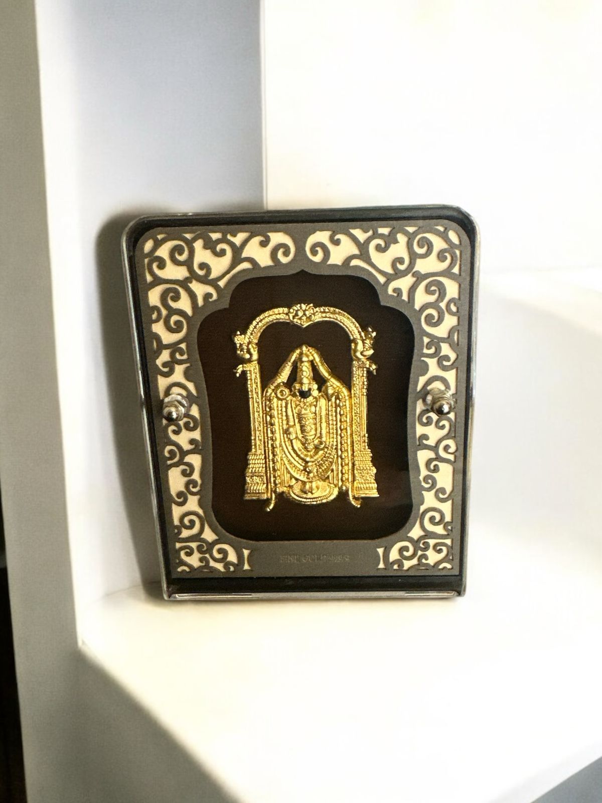 24K Gold Balaji Frame - Divine Blessings