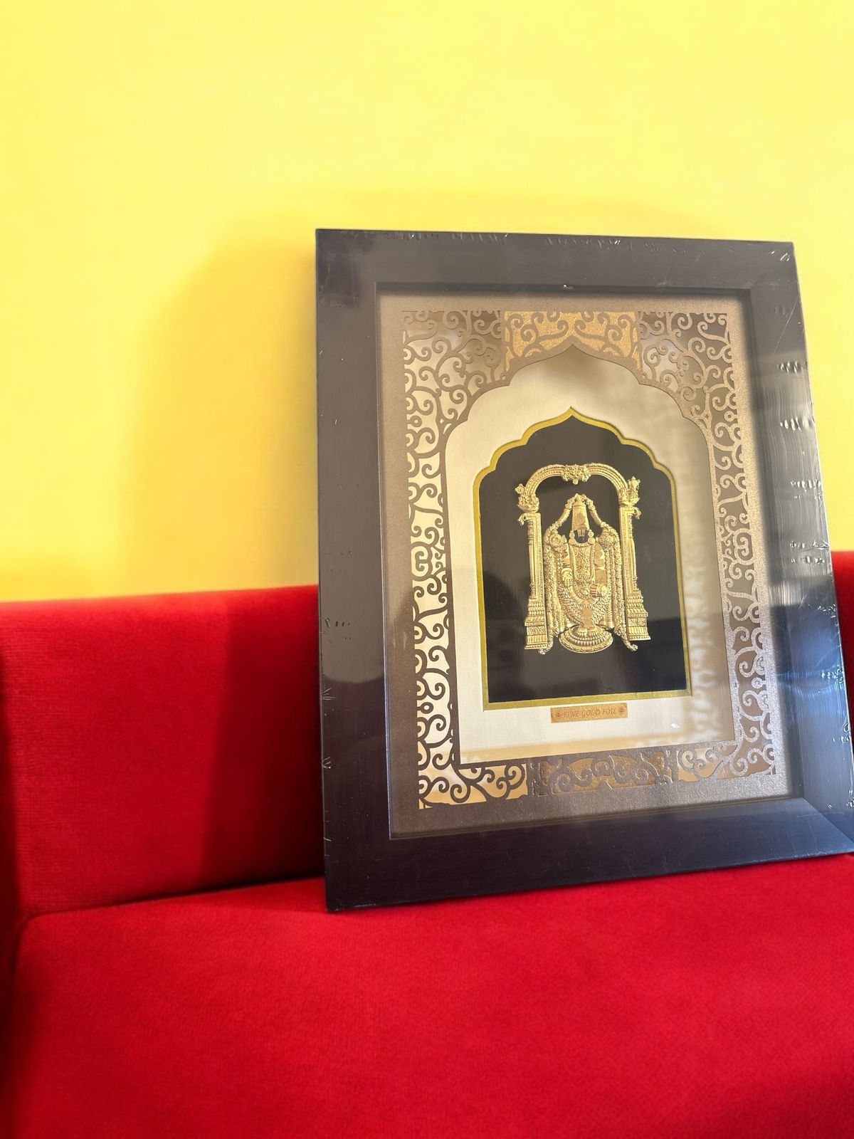 Luxurious 24K Gold Balaji Frame