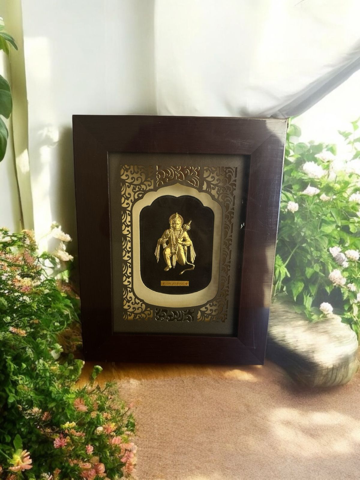 24K Gold Hanuman Frame