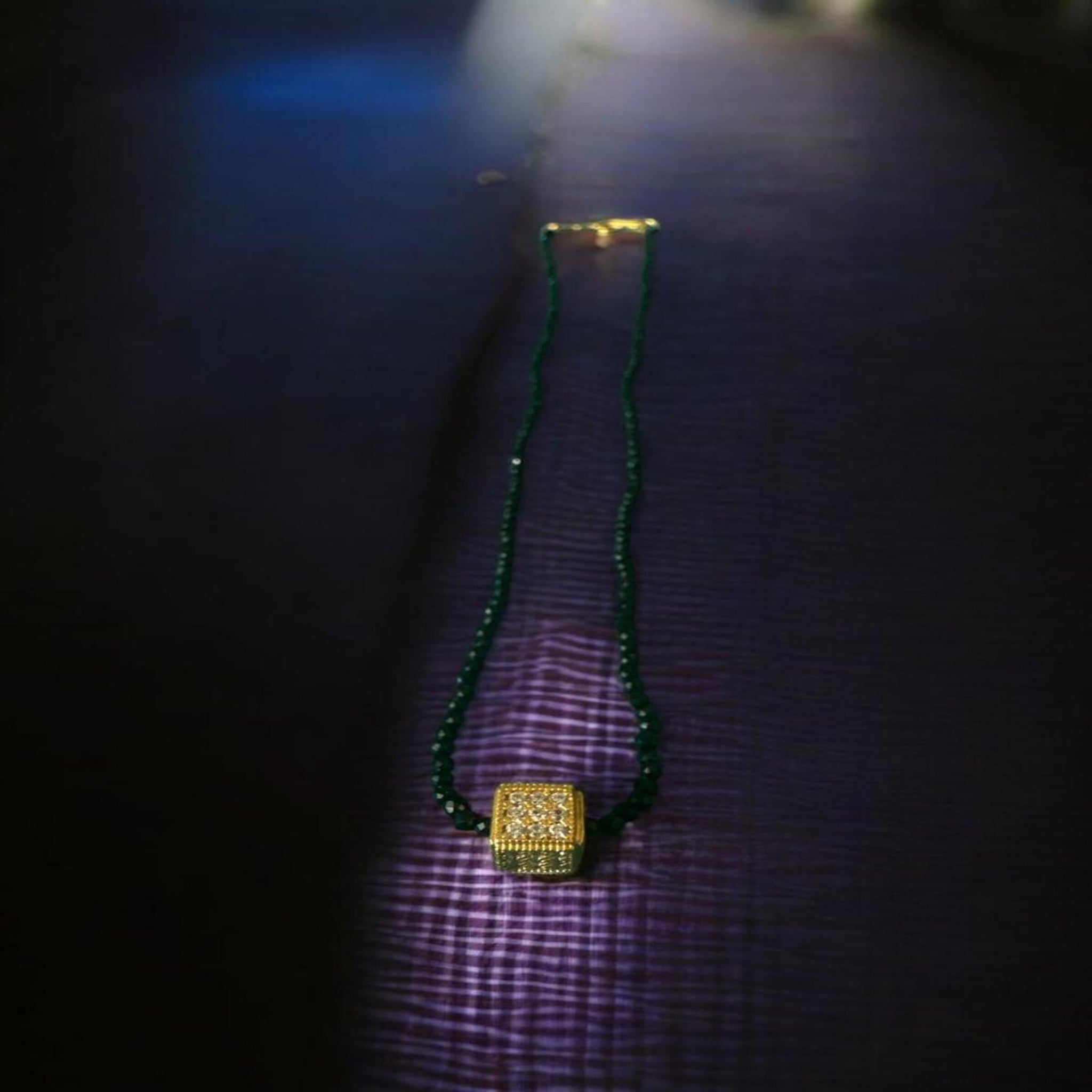 CZ Stone and Beads Chain