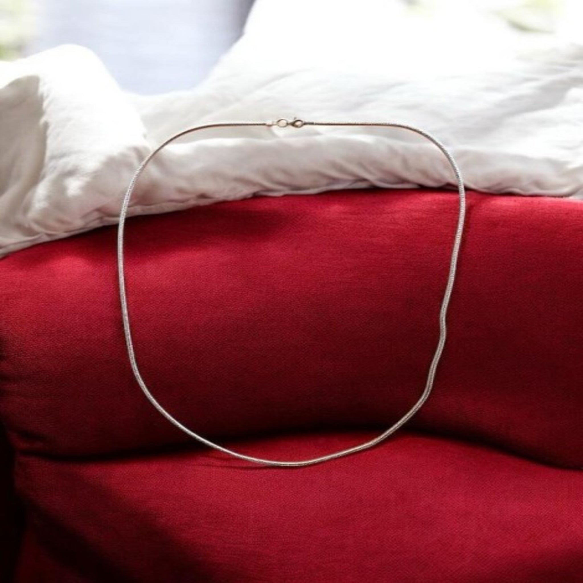 Plain silver chain