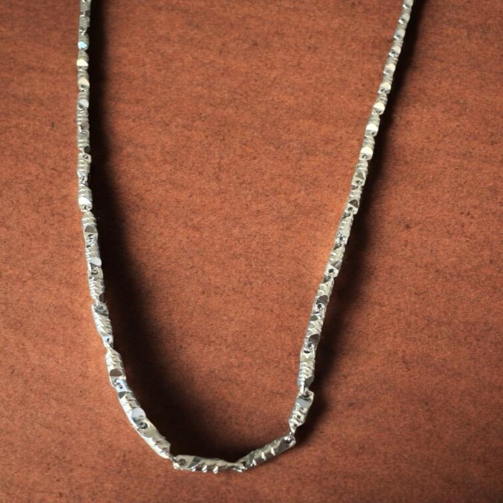 Plain silver chain