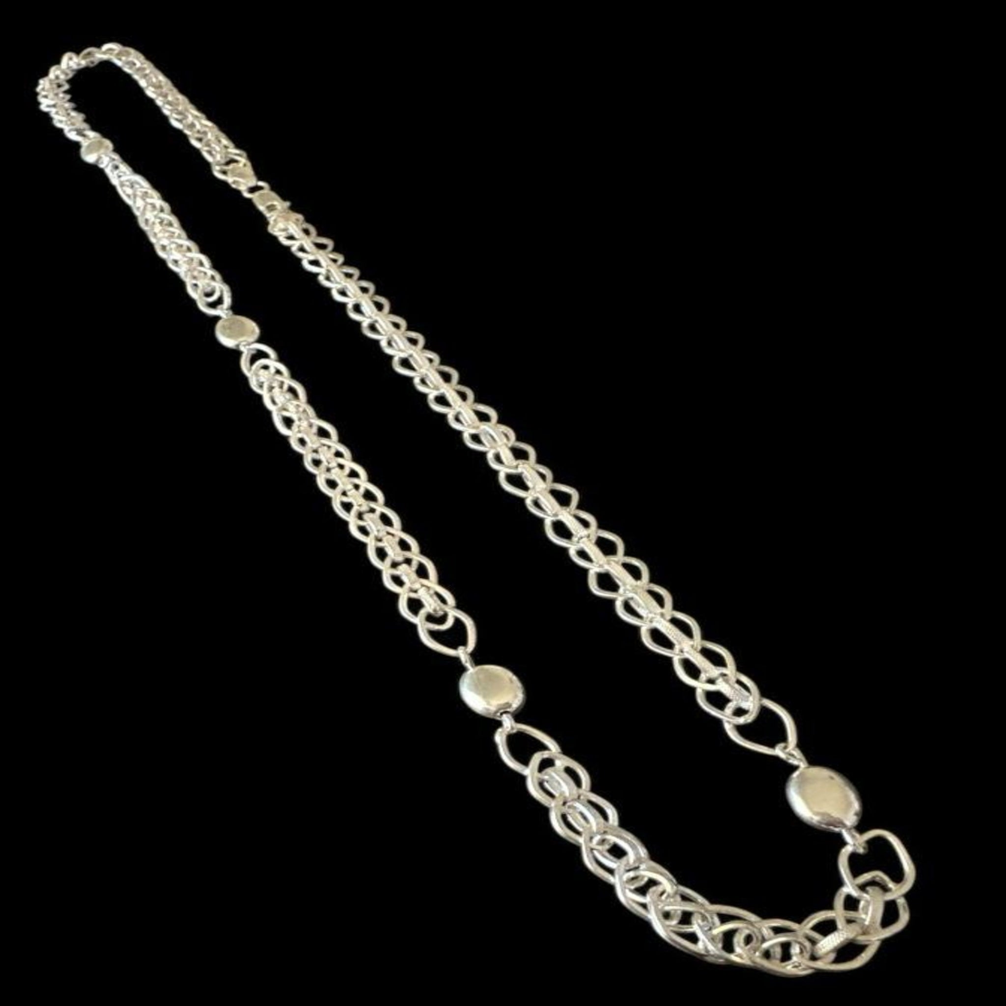 Silver men's chain