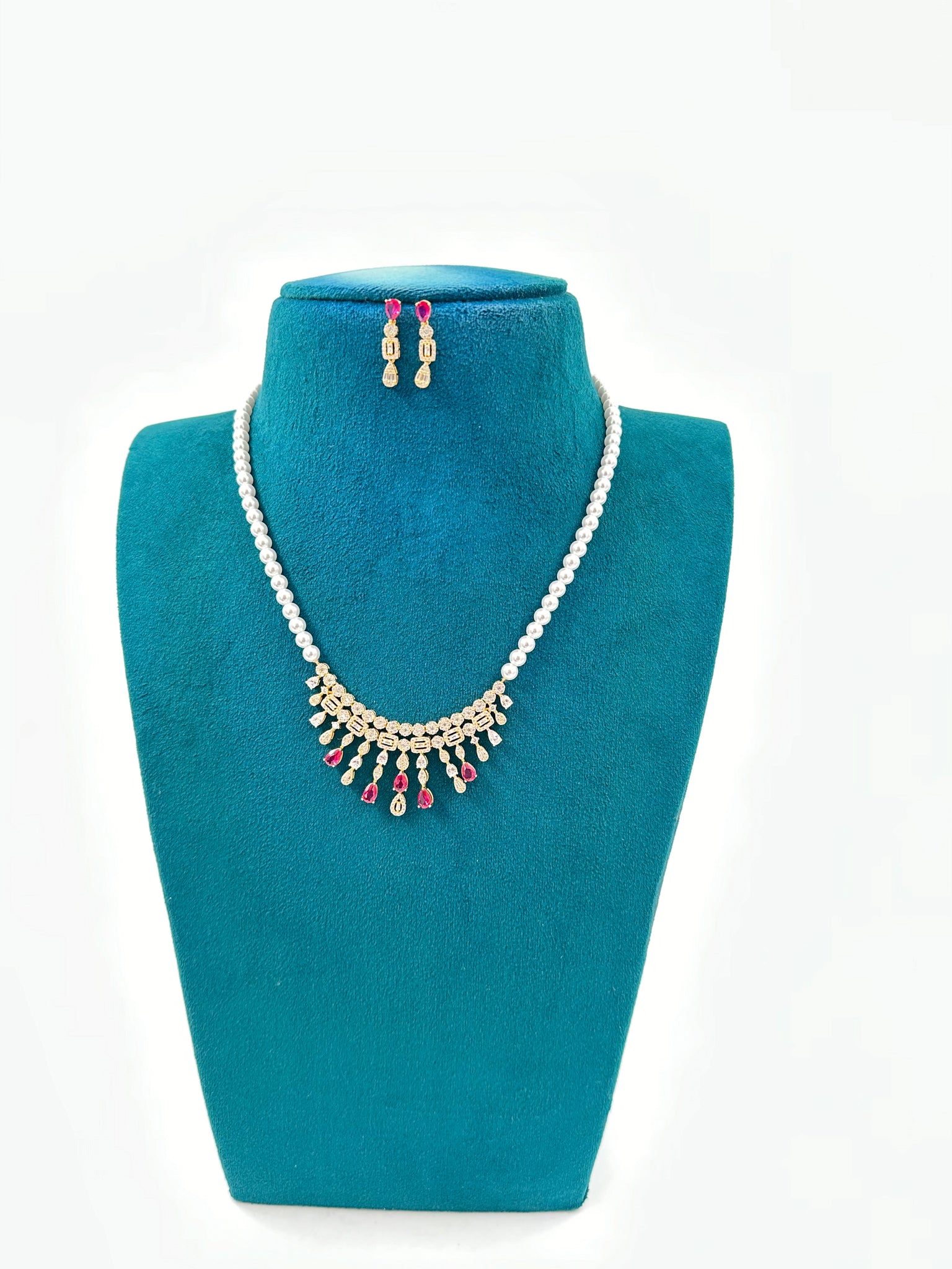 Ruby and Zircon Chain