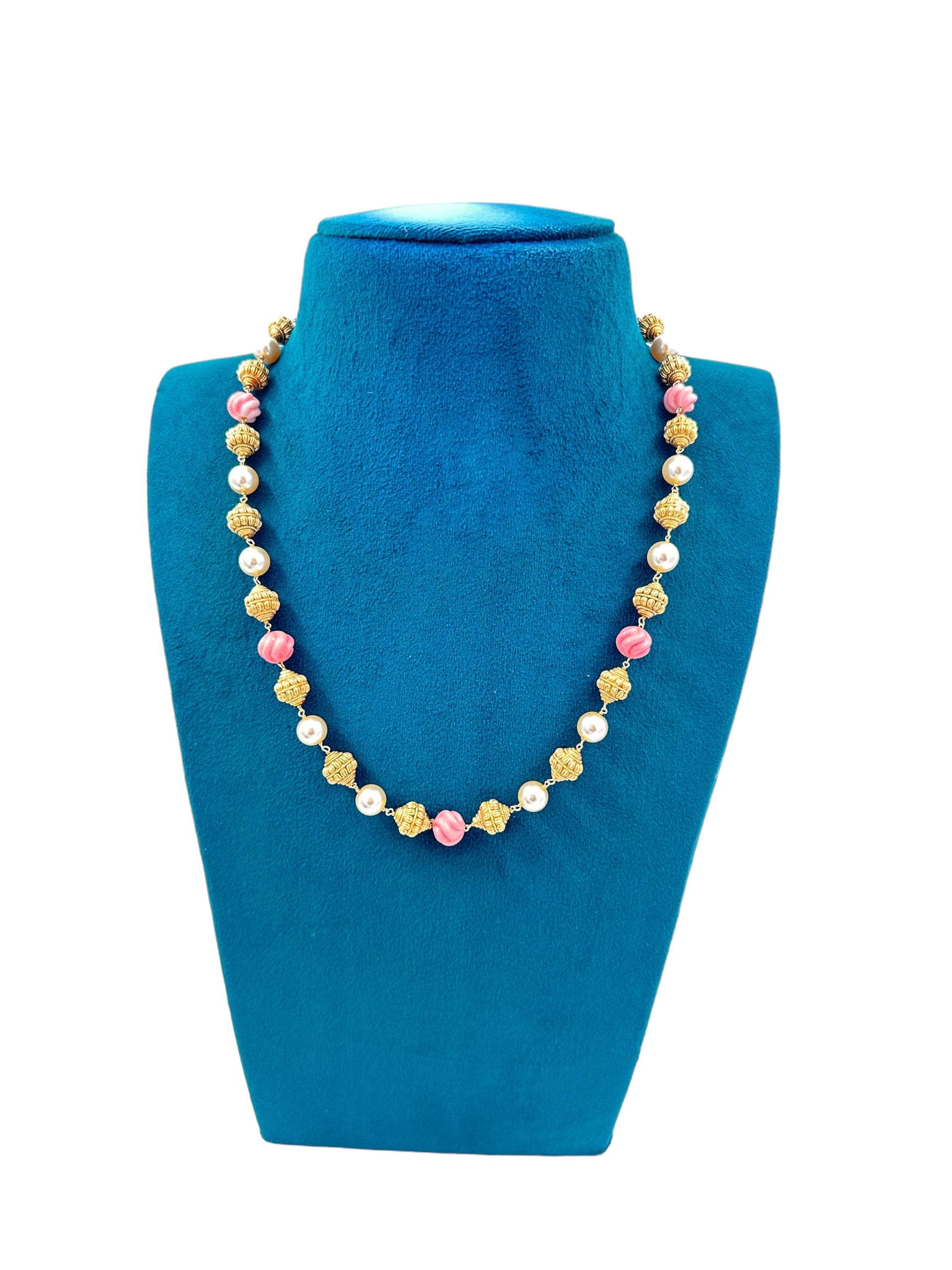 Beads Chain with Gold Polish