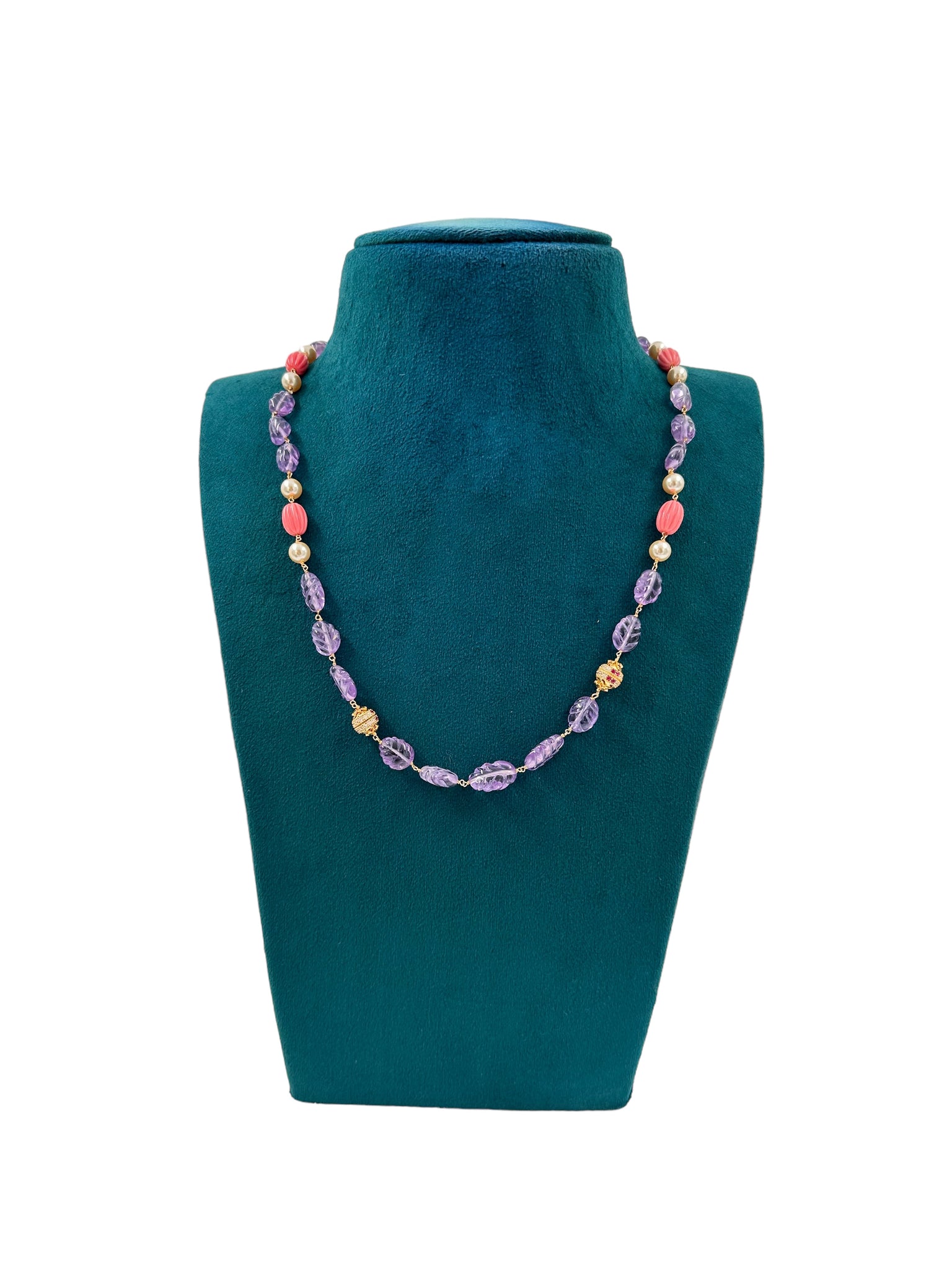 Leaf Beads Chain with Swaroski