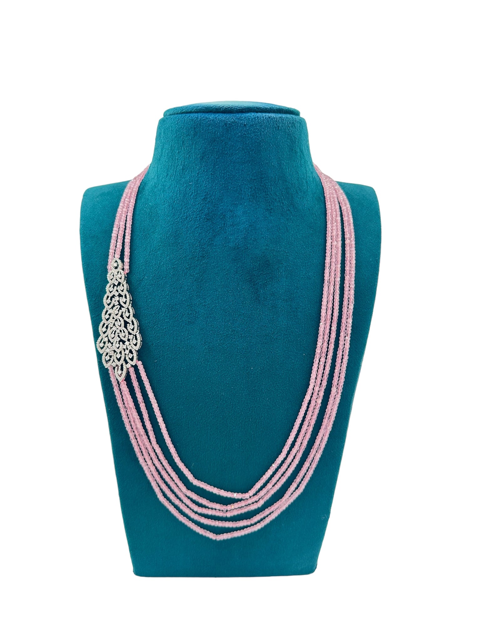 Chain with Swaroski Side Pendant