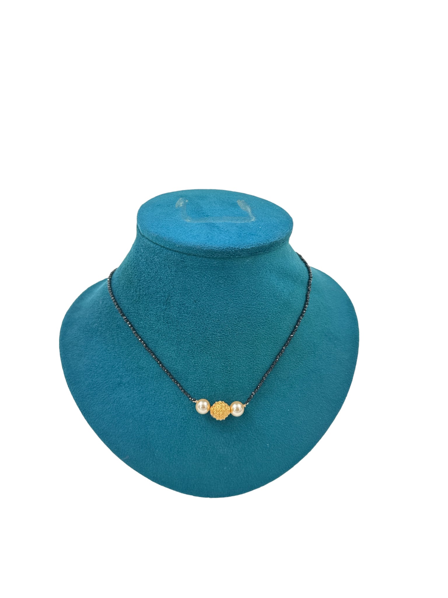 Beads Chain with Pearls and Gold Balls
