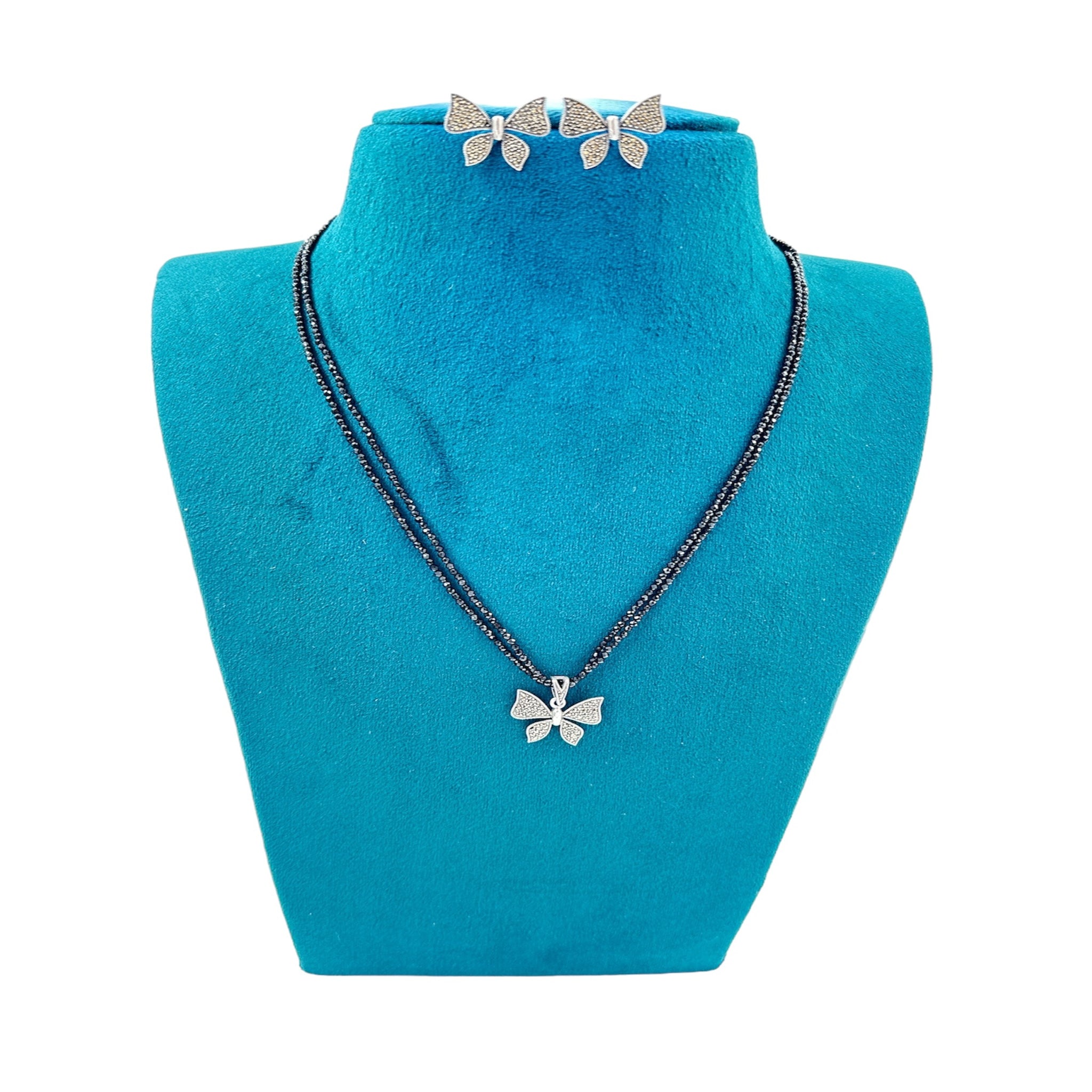 Butterfly Black Beads Chain