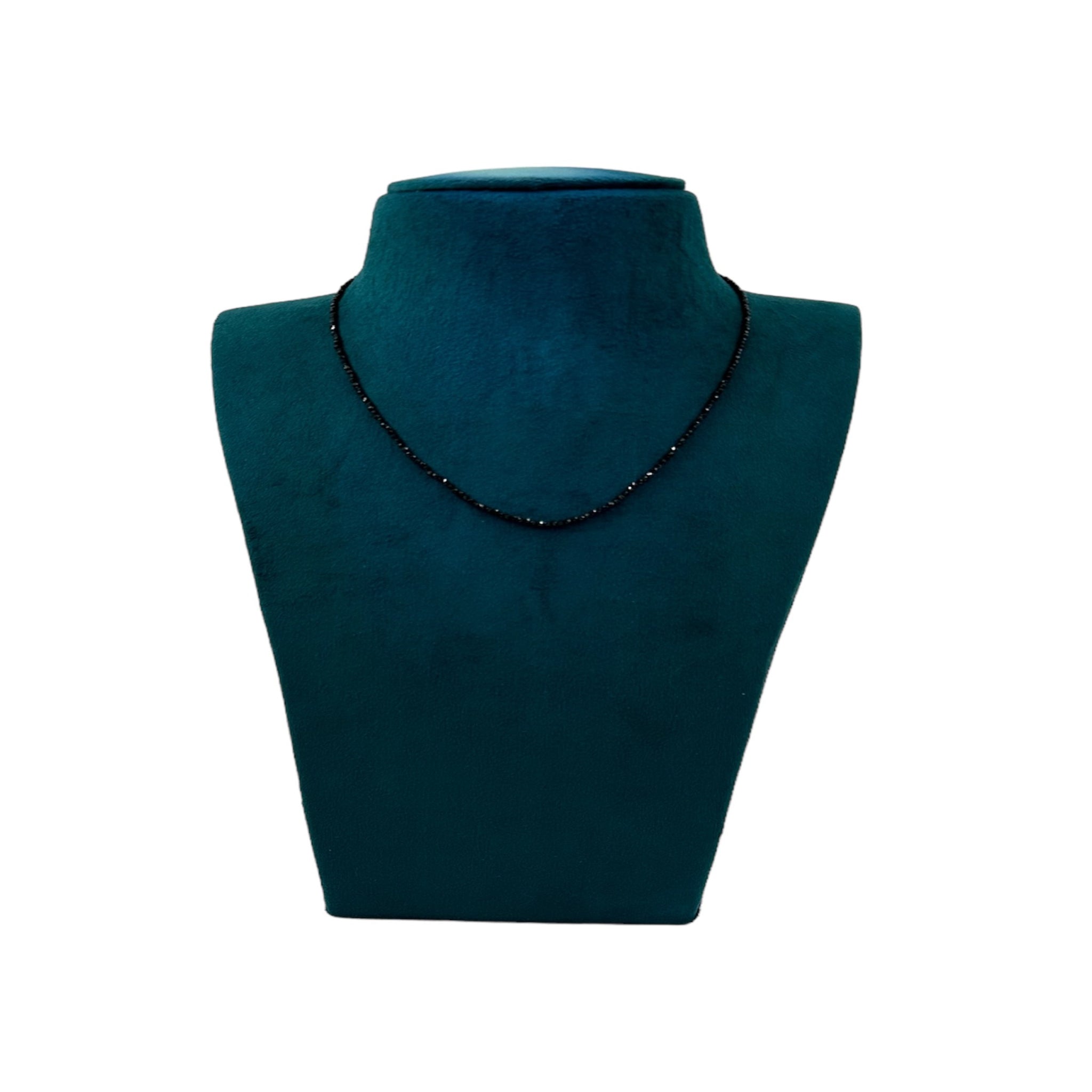 Beads Chain with Black crystal stones