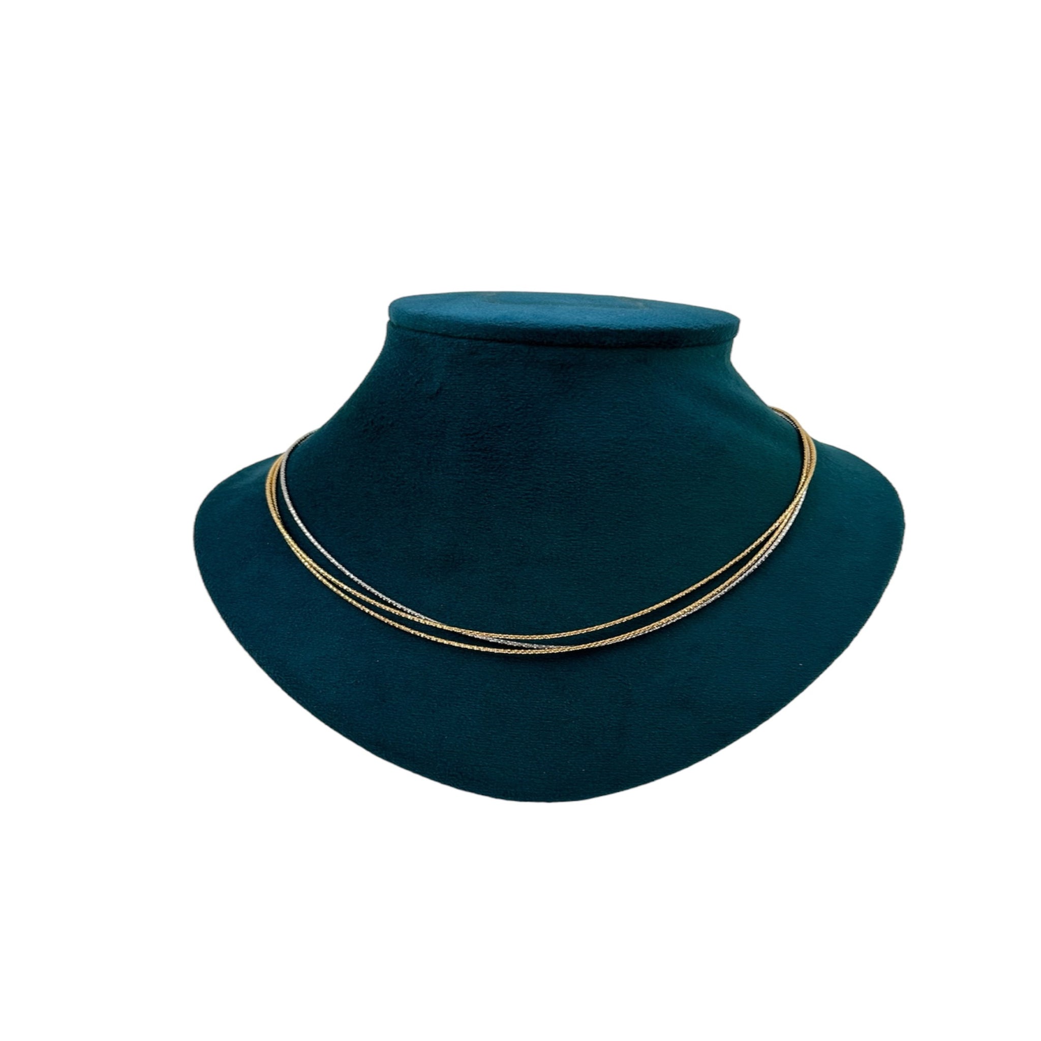 Italian Chain for Women Silver And  Gold Polish