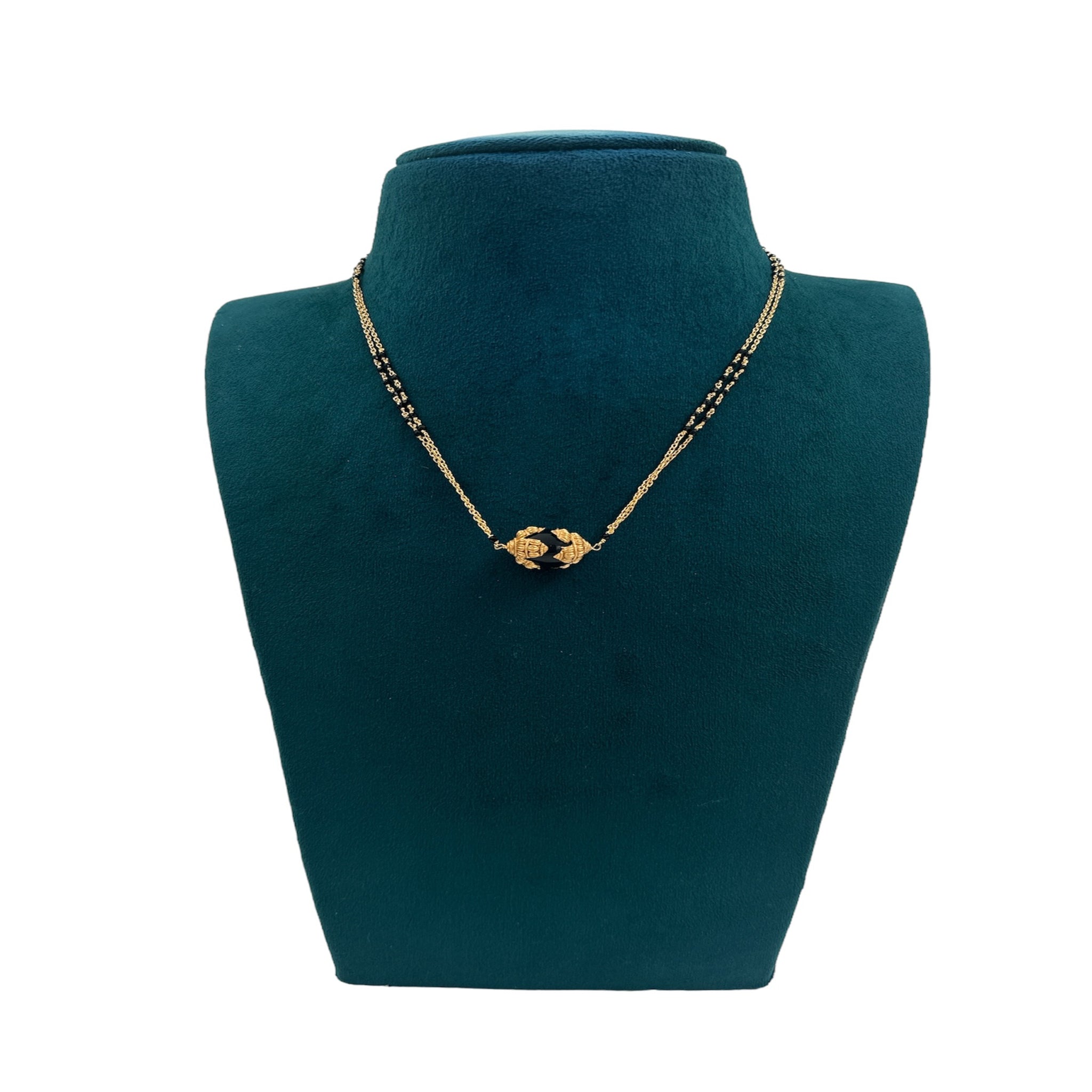 Beads Chain With Gold Polish