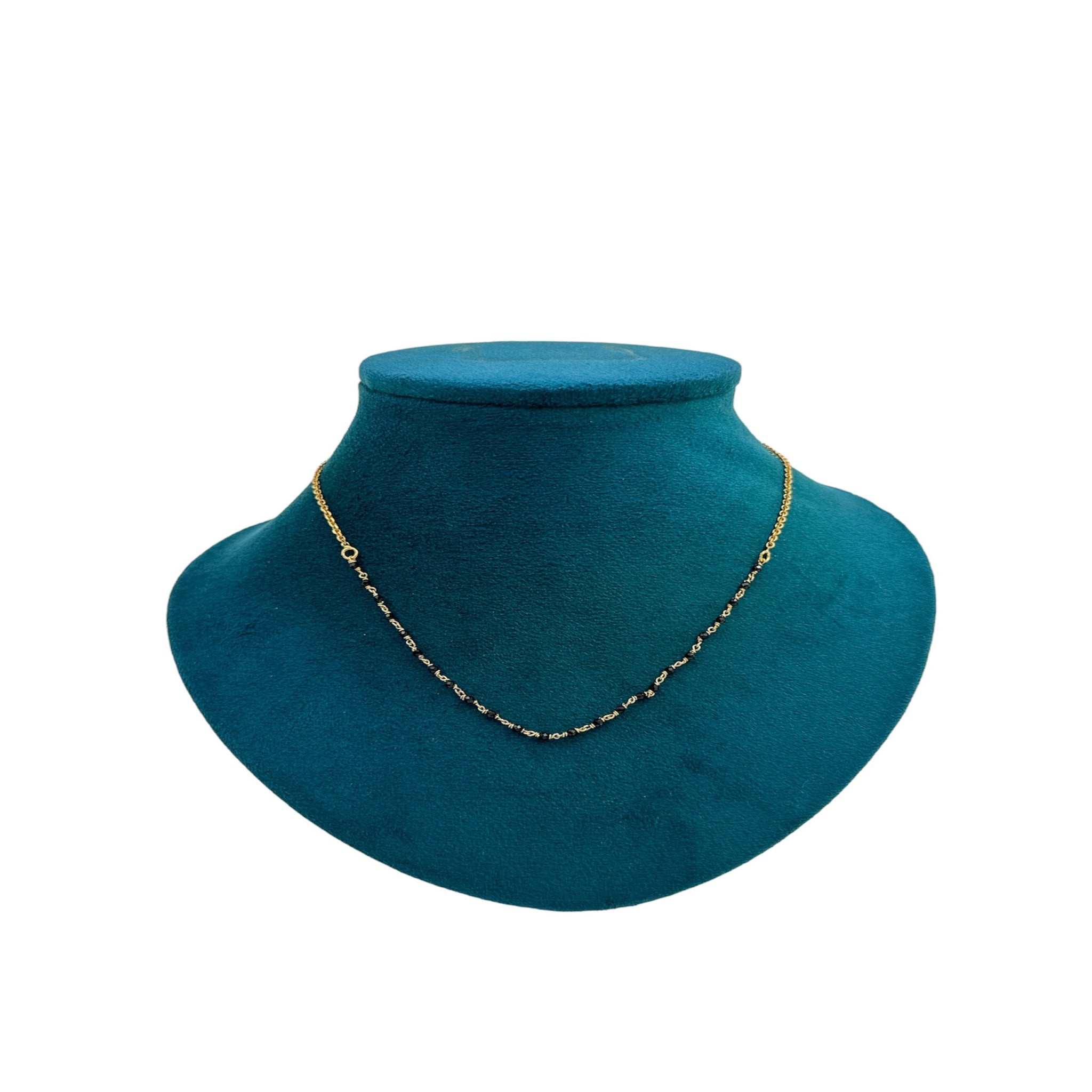Simple Black Beads Chain