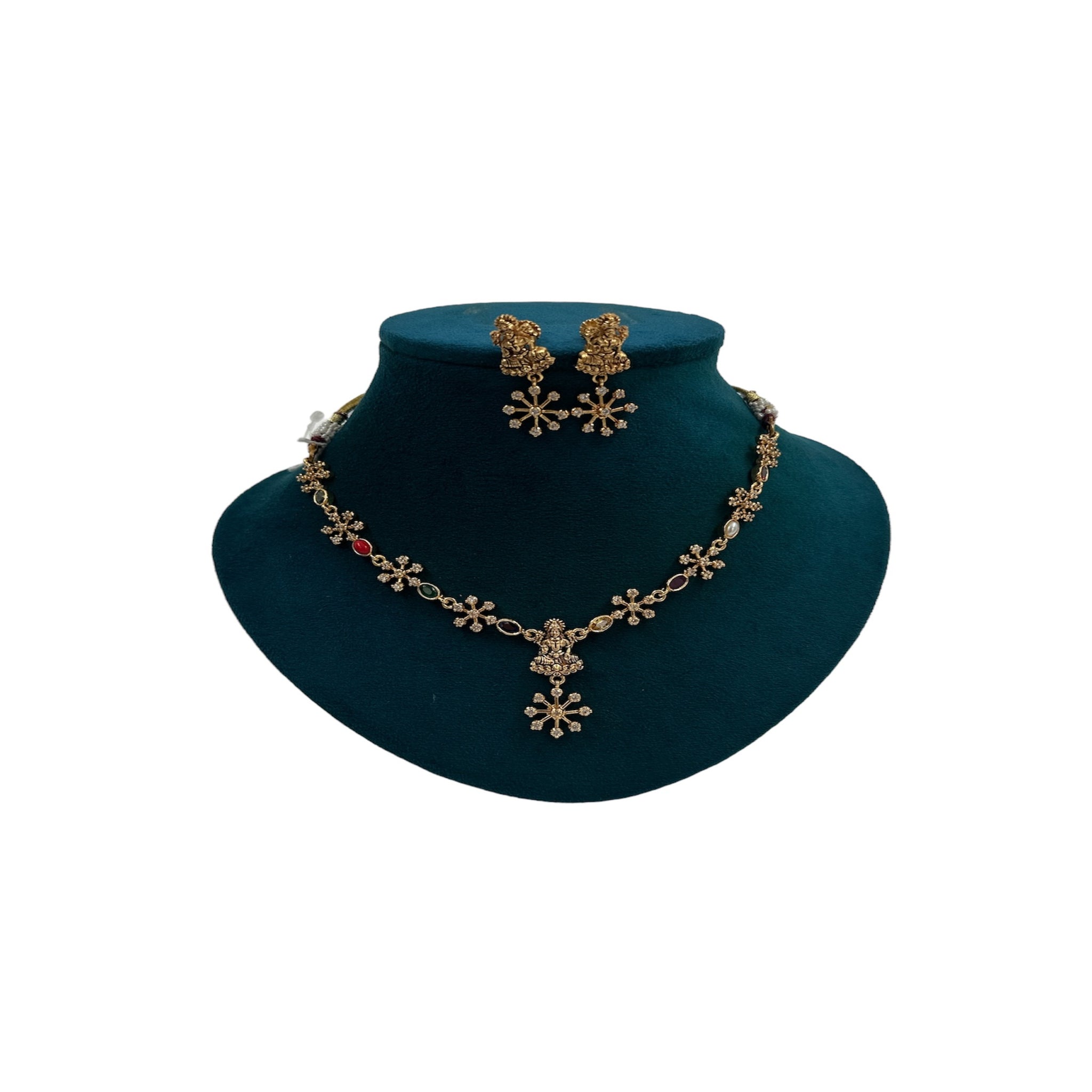 Necklace Marker Stones with Navaratna Stone