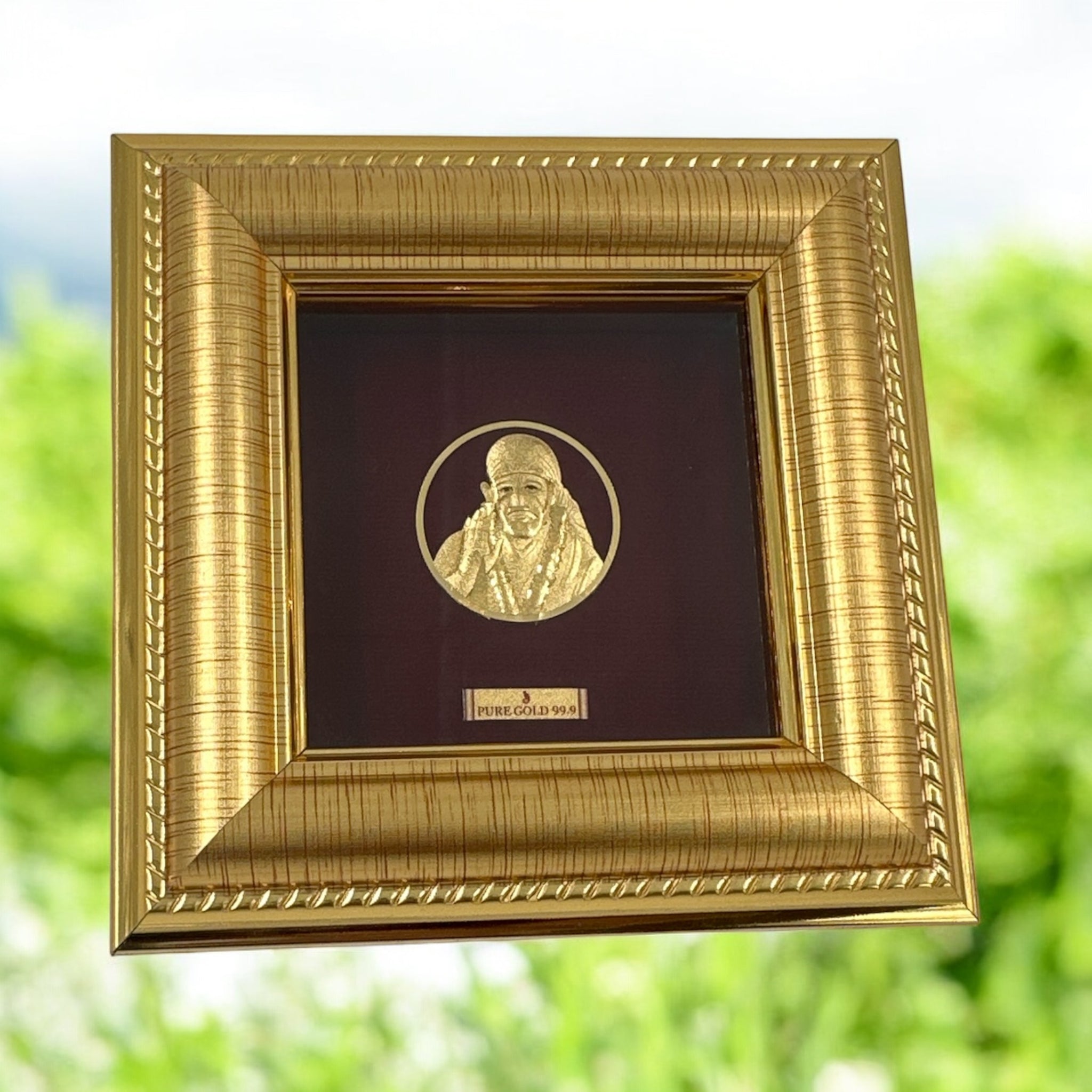 Sai Baba Gold Frame 24KT