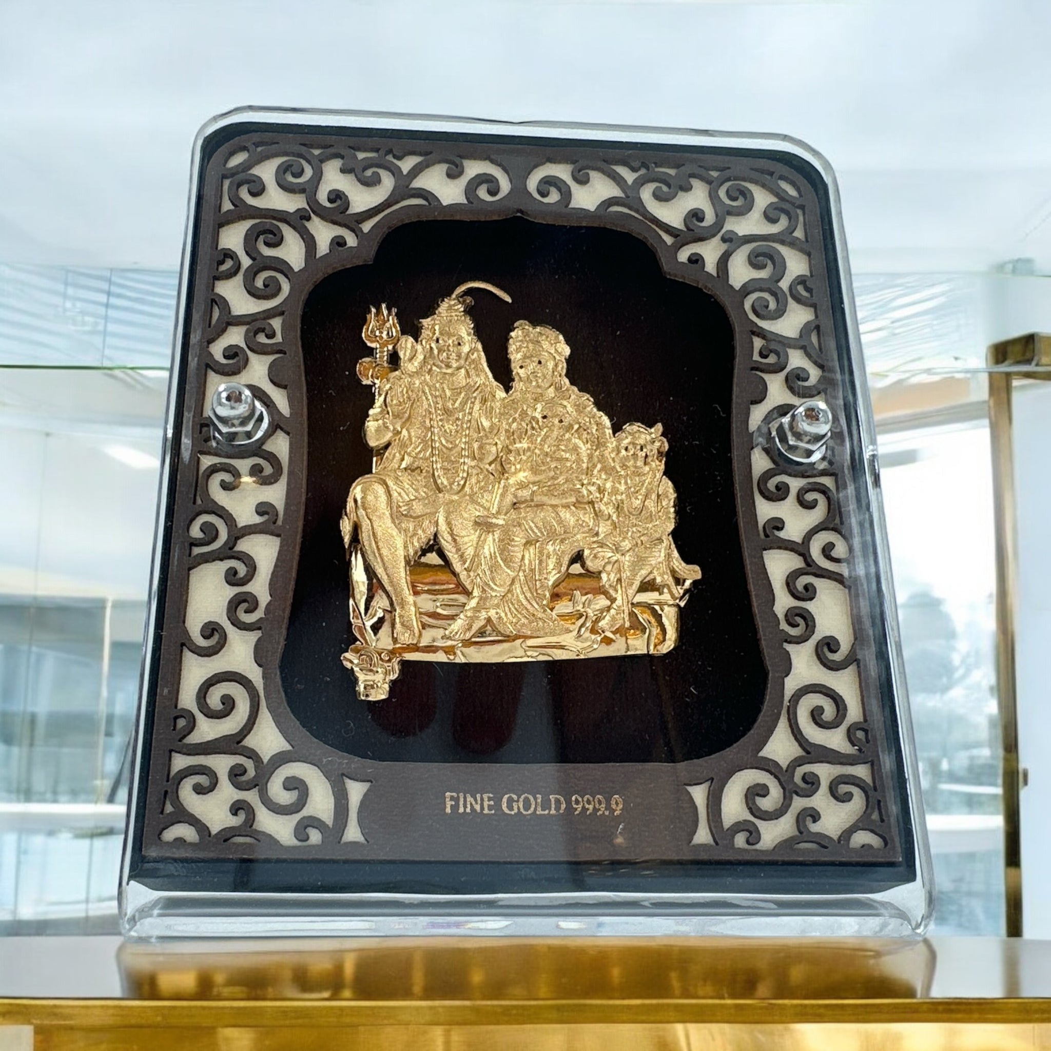 Shiva Parivar Gold Frame 24KT