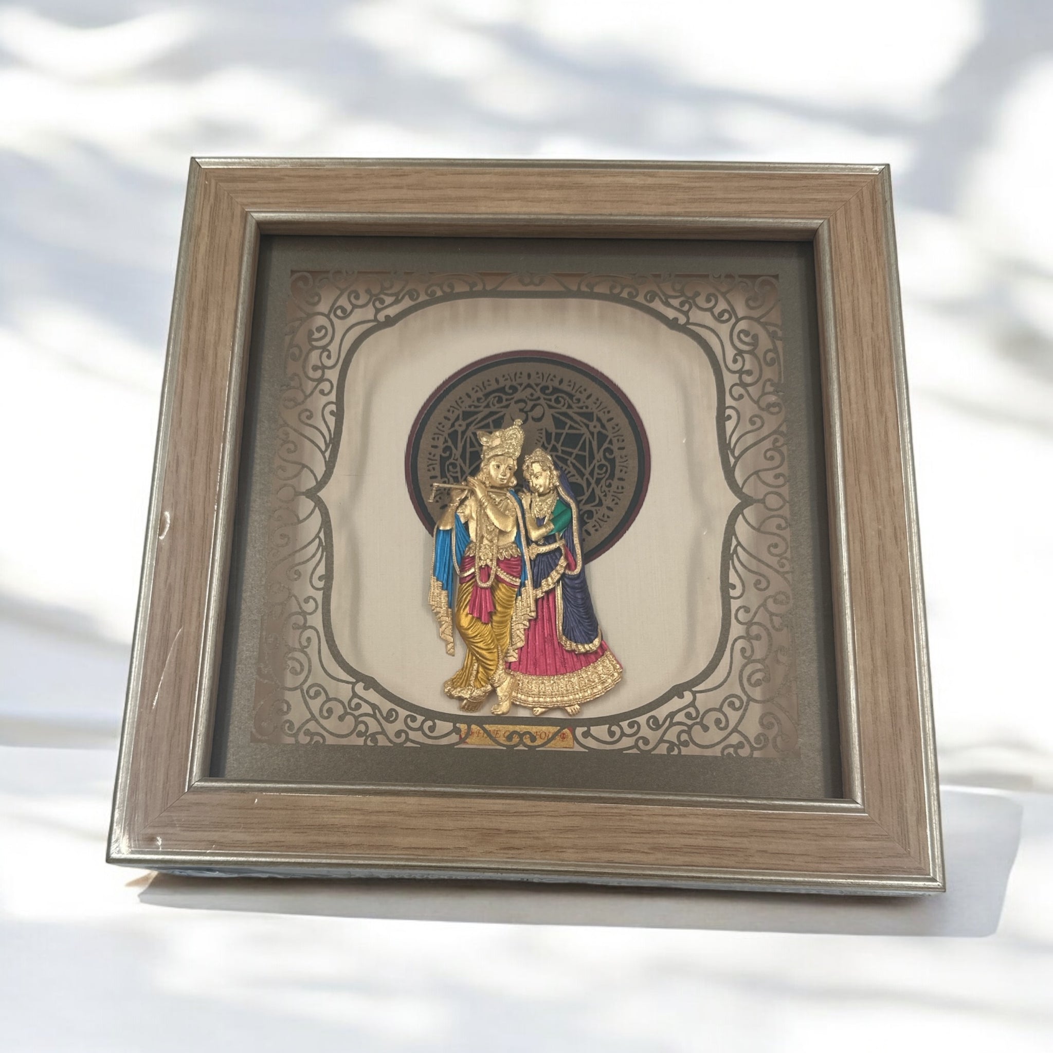 Radha Krishna Gold Frame 24KT