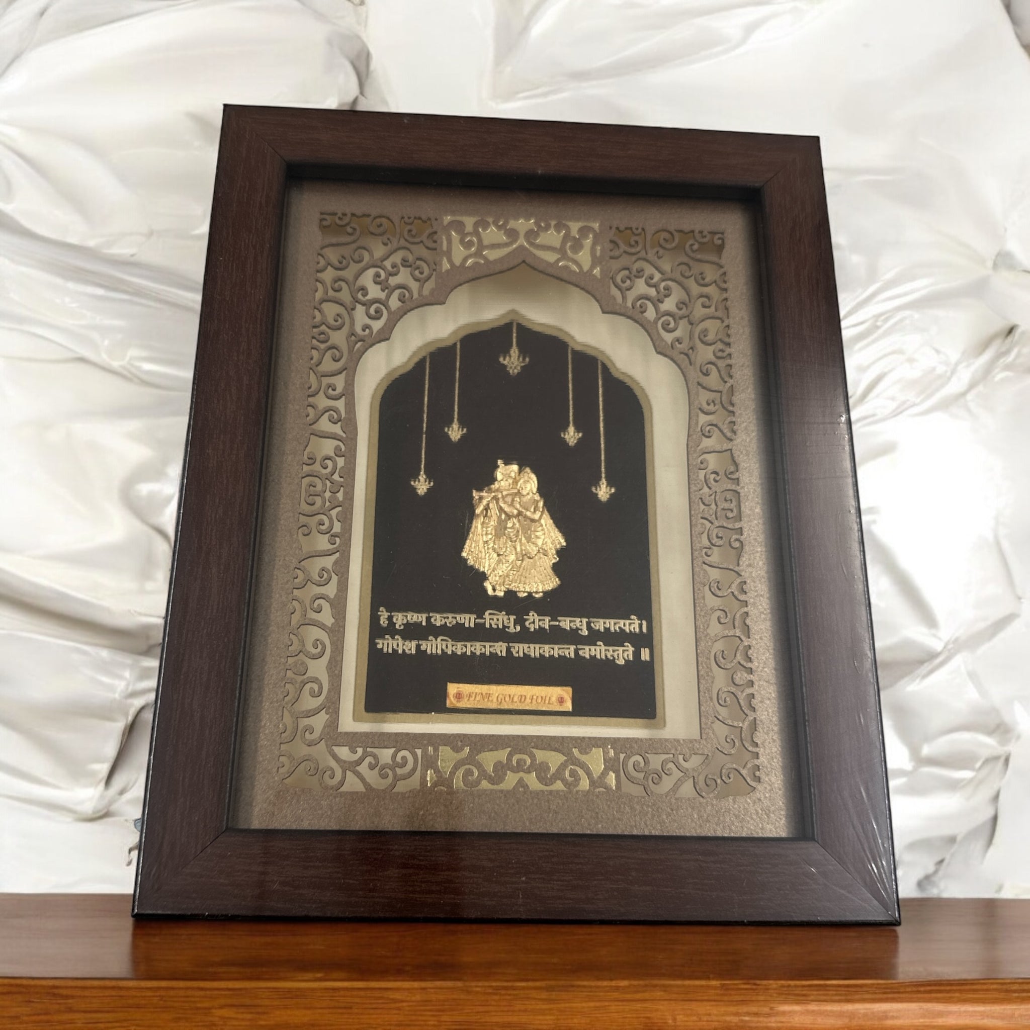 Radha Krishna Gold Frame 24KT