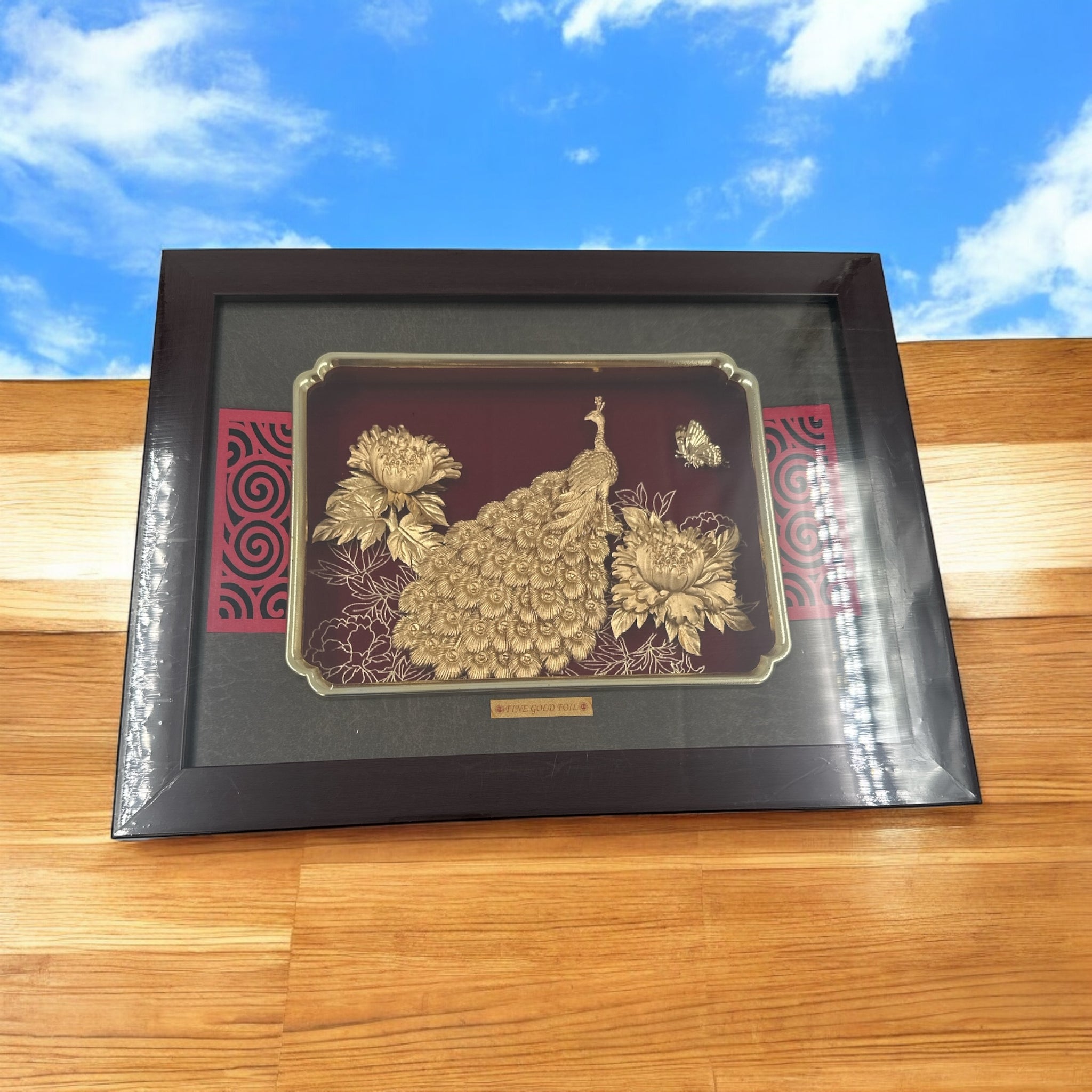 Peacock Gold Frame 24KT