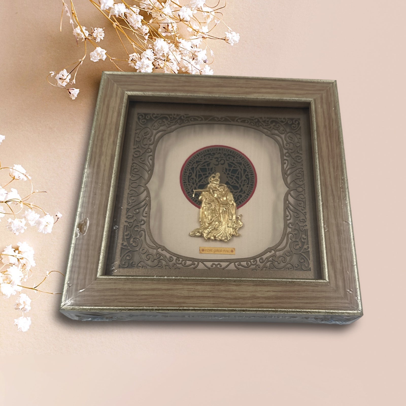 Radha Krishna Gold Frame 24KT