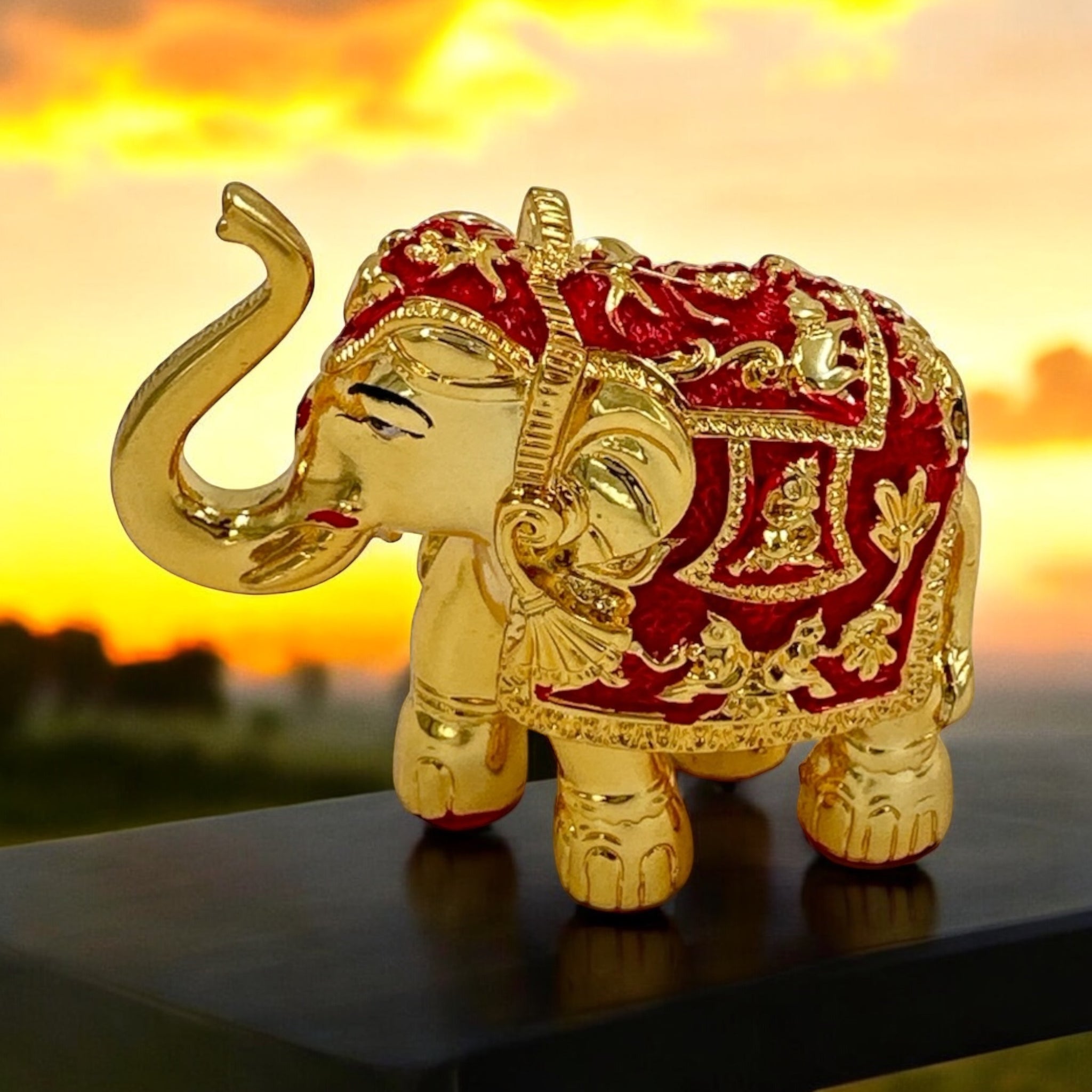 Elephant Idol 24KT Gold