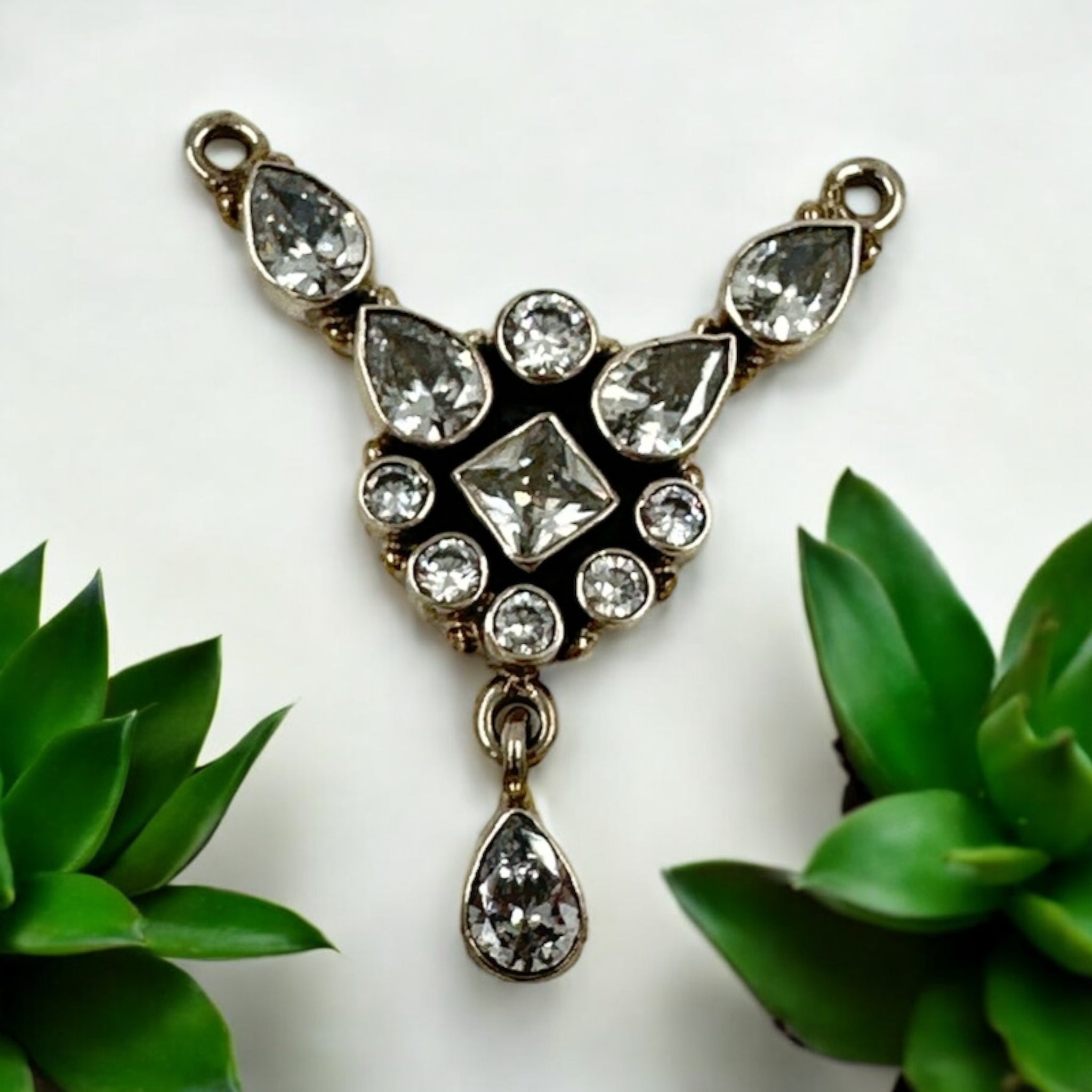 Precious Pendant 92.5 Silver CZ With Silver Police