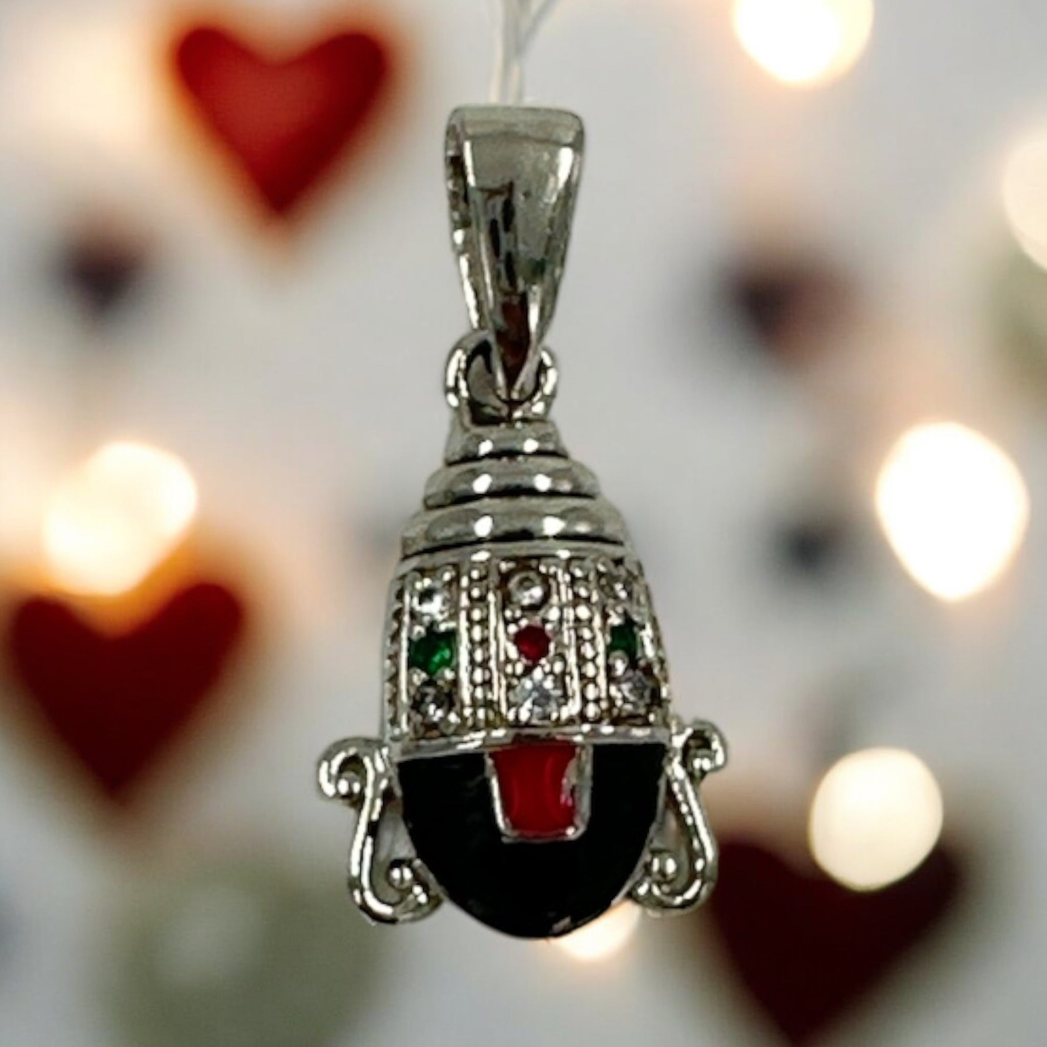 Balaji Pendant 92.5 Silver Balaji Design With Silver Polish