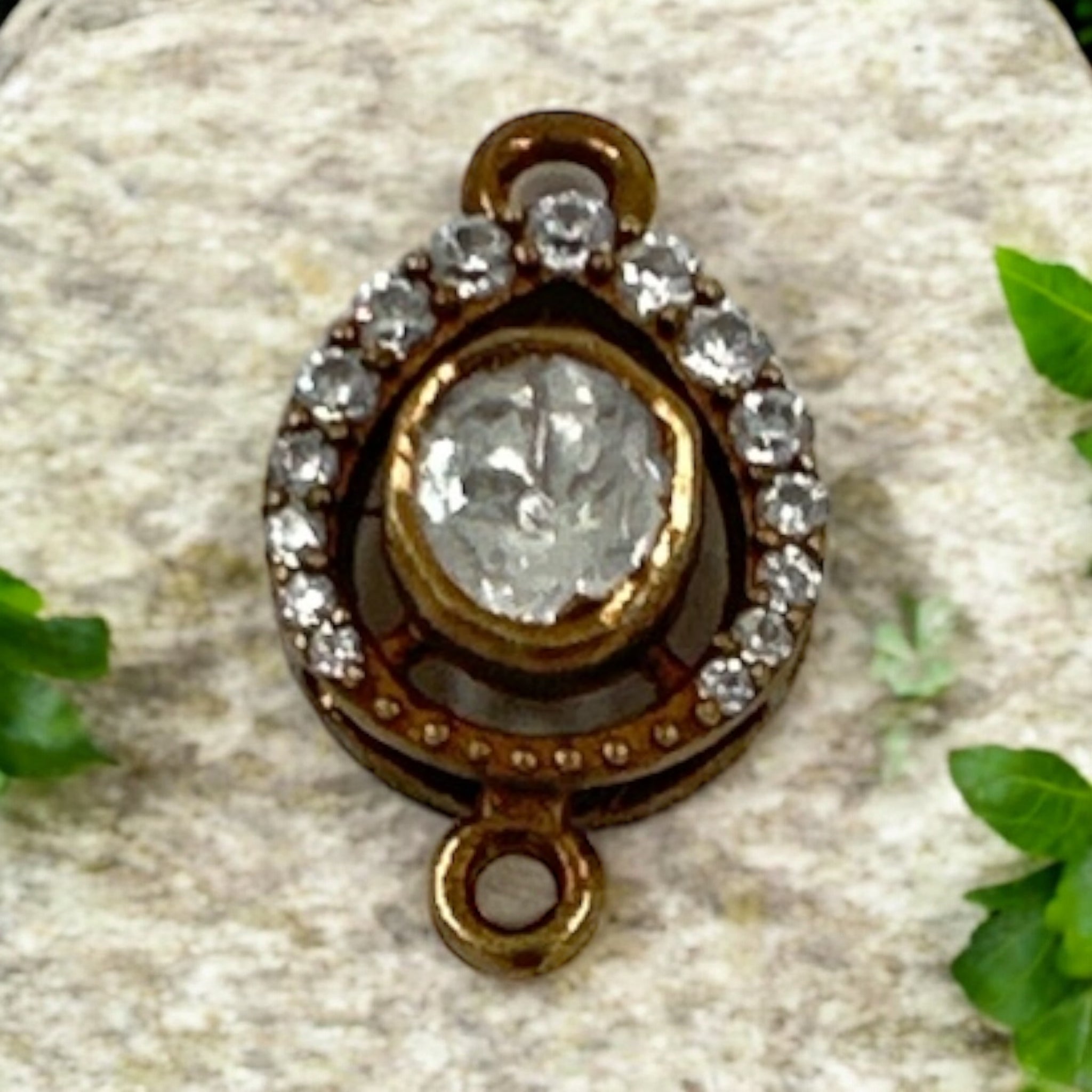Precious Victorian Pendant 92.5 Silver Moissanite Stone Vicorian Polish
