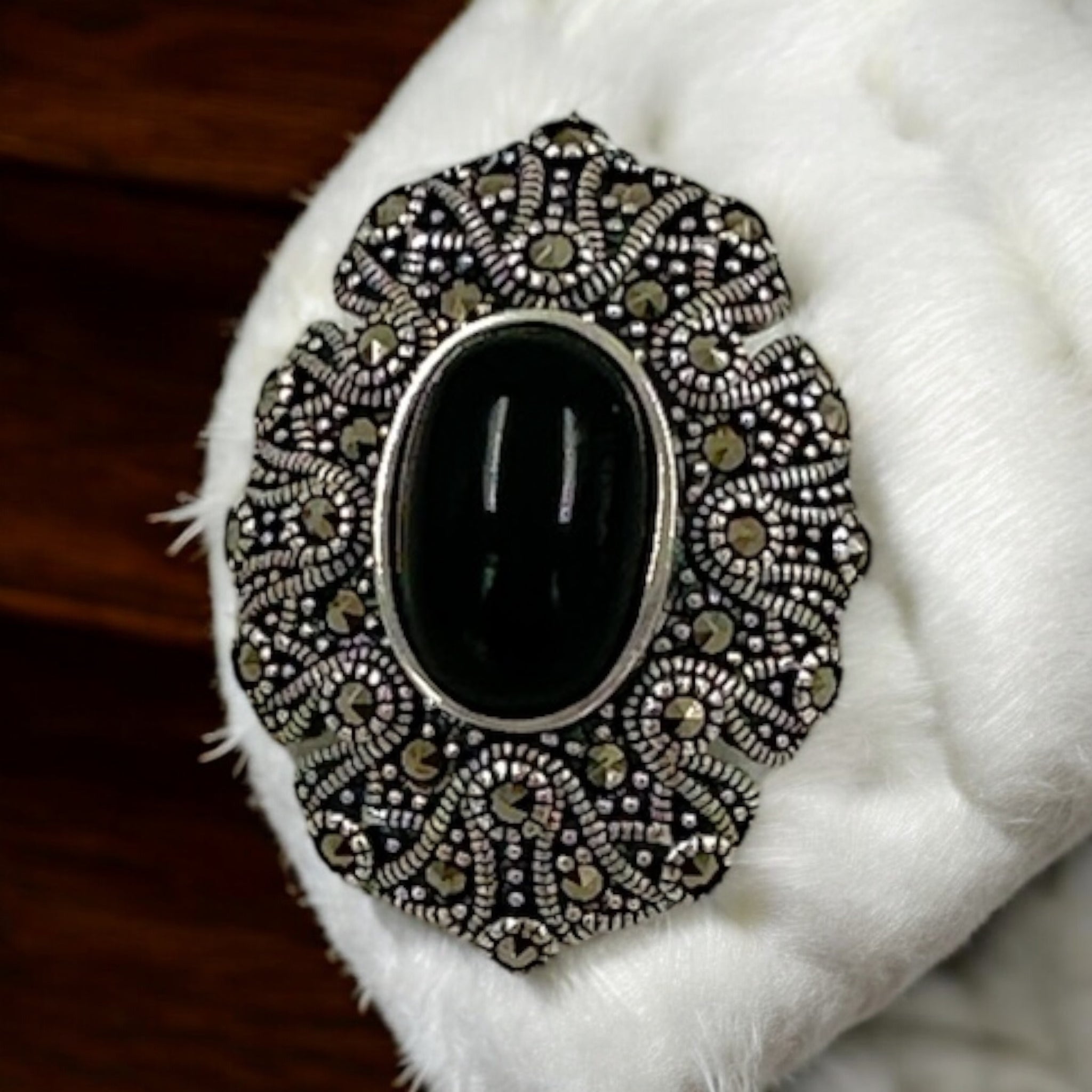 Precious Saree Pins 92.5 Silver along with Zircon stone