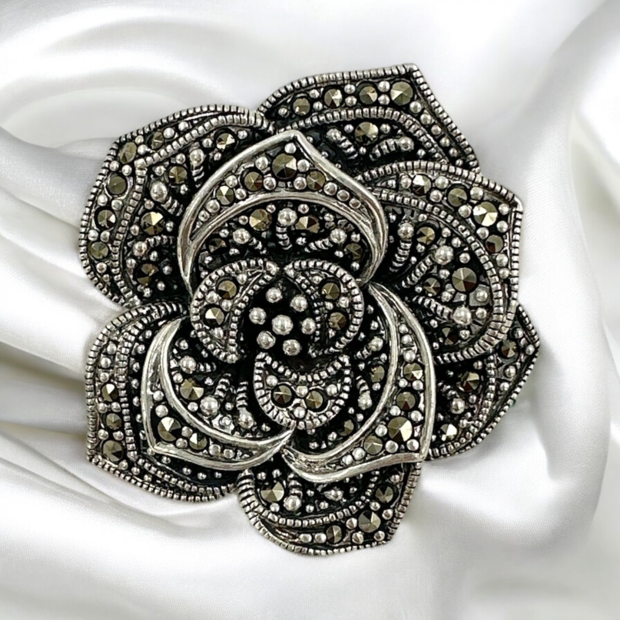 saree pins Marker Stone With Silver Polish 92.5 Silver