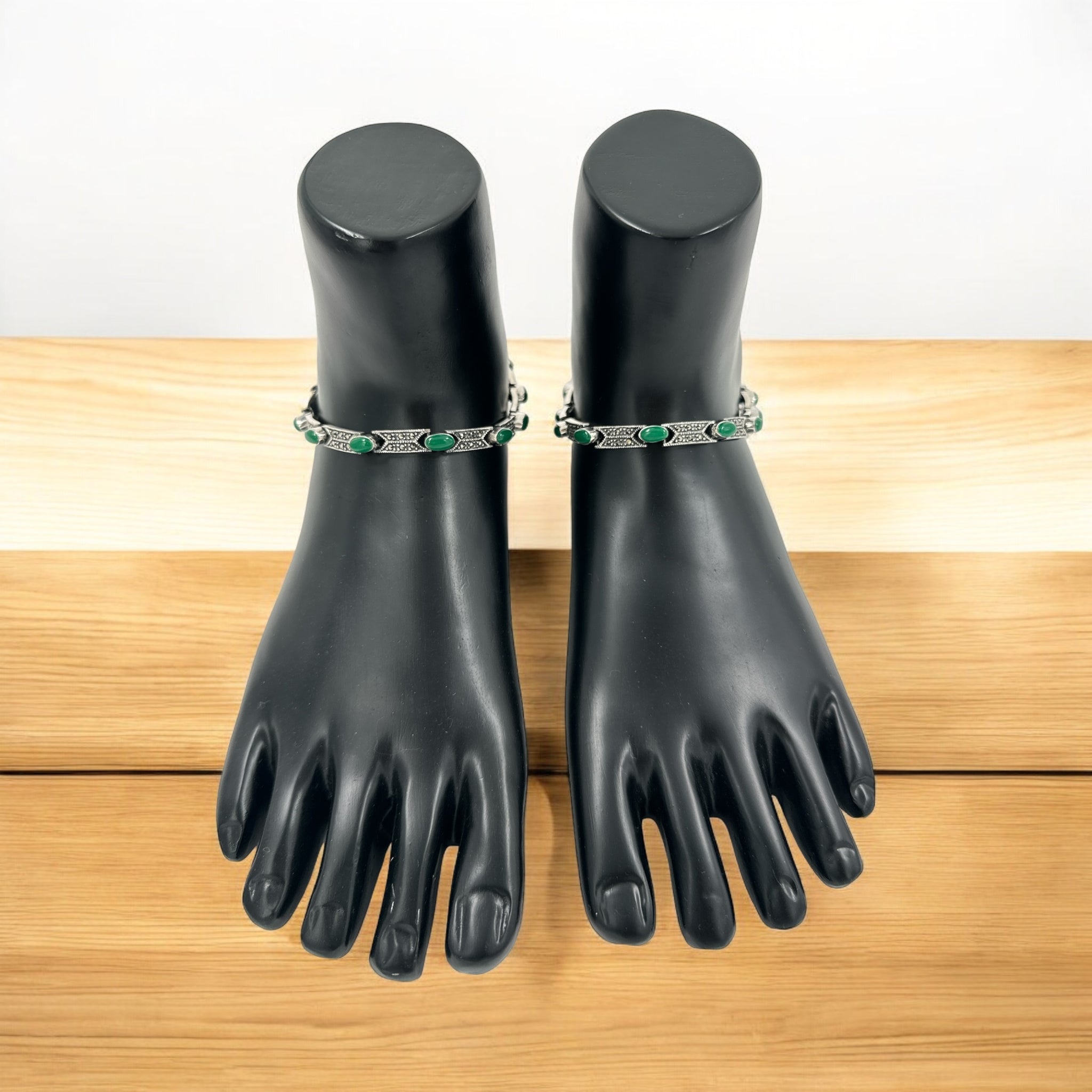 Anklets with Marker Stone and Emerald