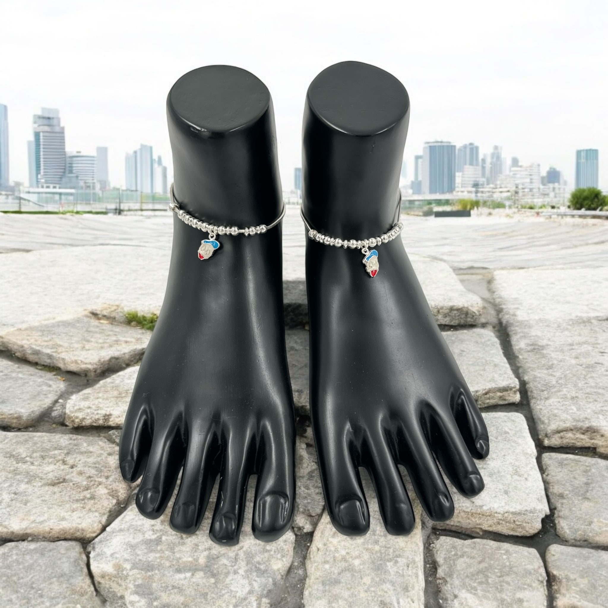 Marker Stones With Hanging Anklets