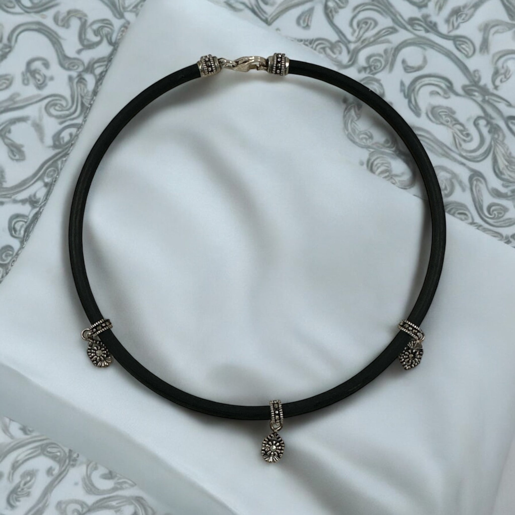Stylish Anklets with Black Elastic