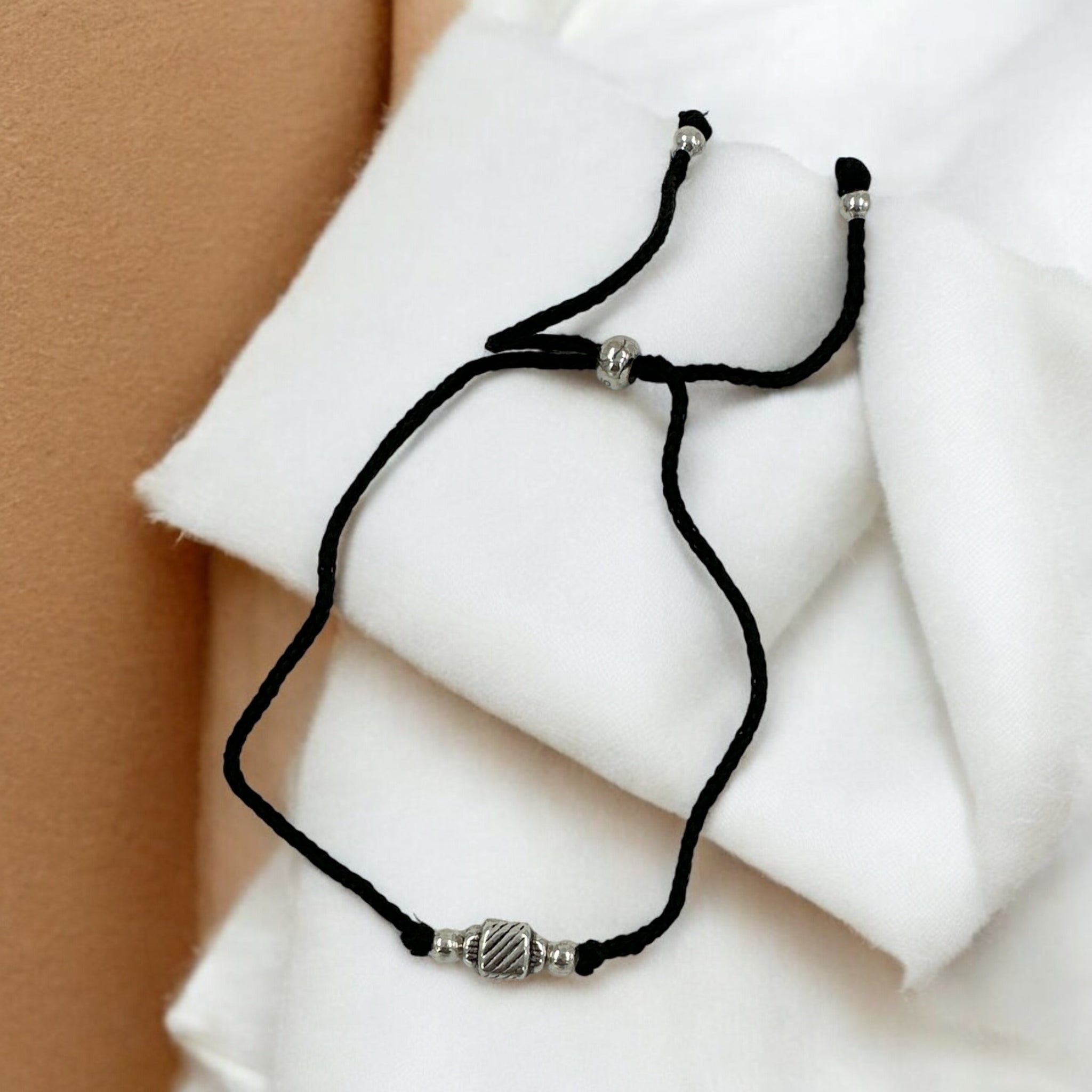 Balls With Black Thread Anklets