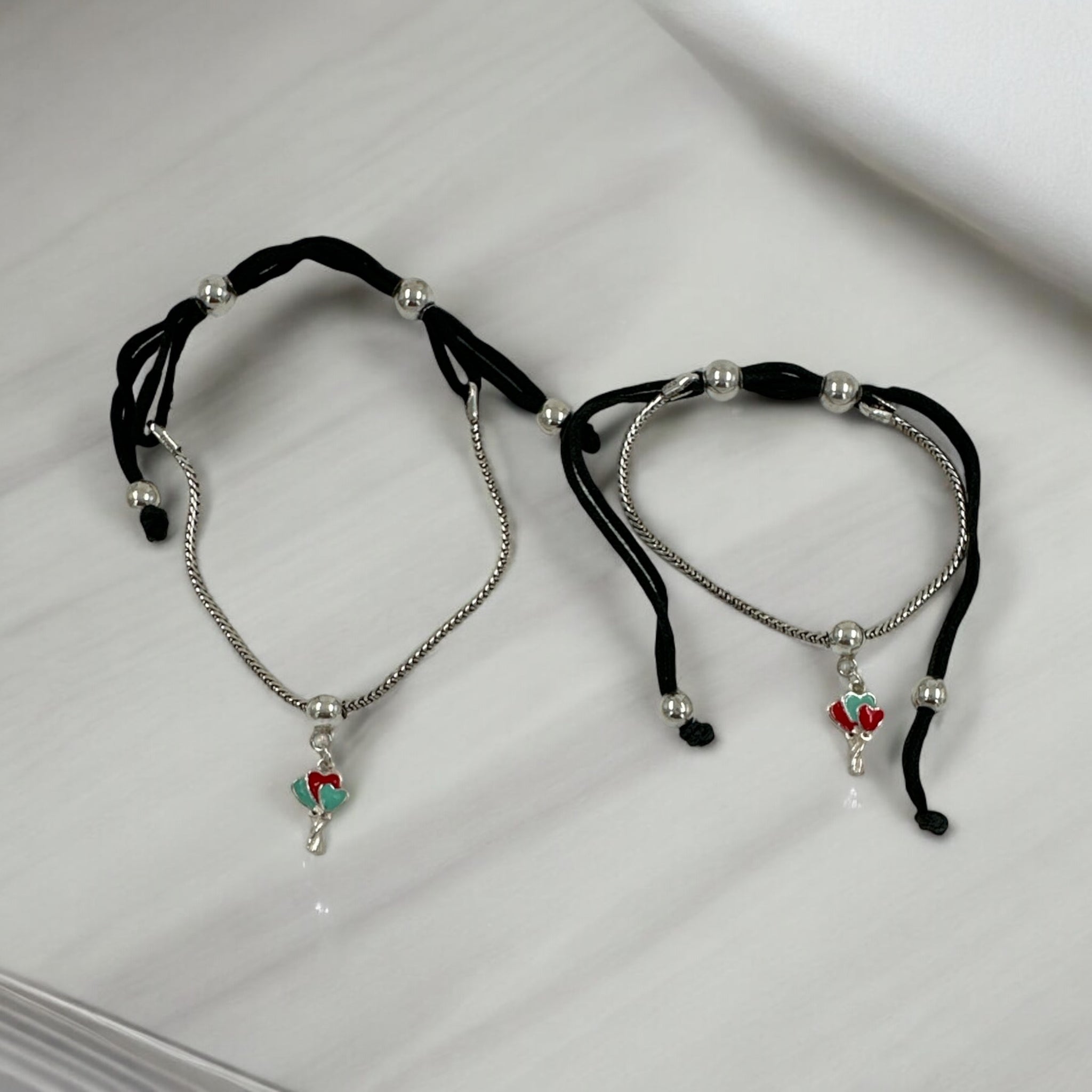 Black Thread Hangining Anklets