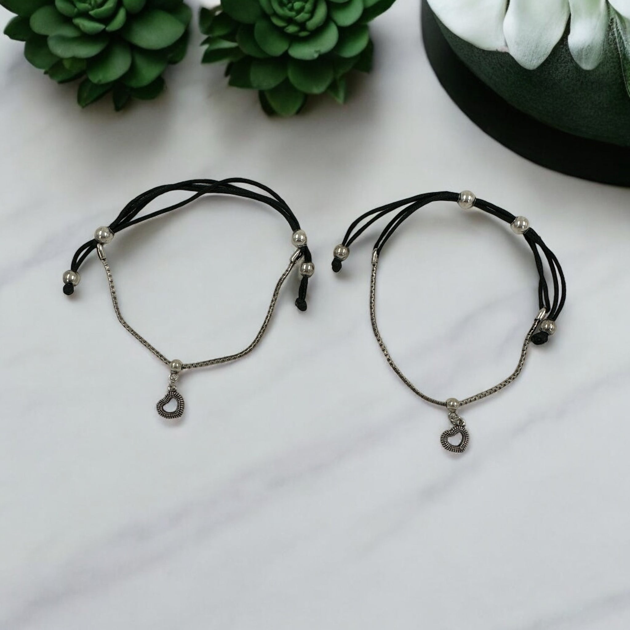 Black Thread Anklets