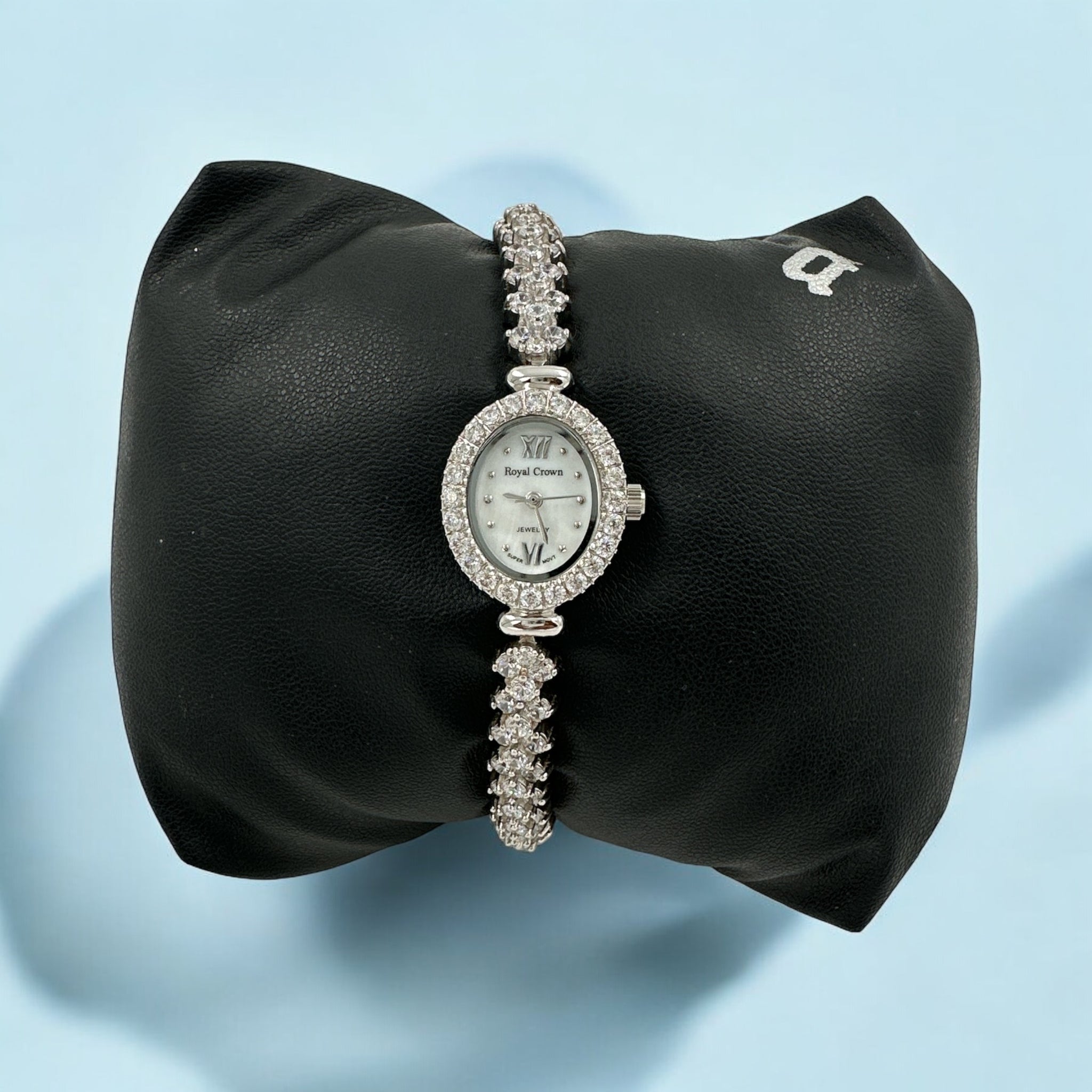 CZ Design with Oval shape Womens Watch