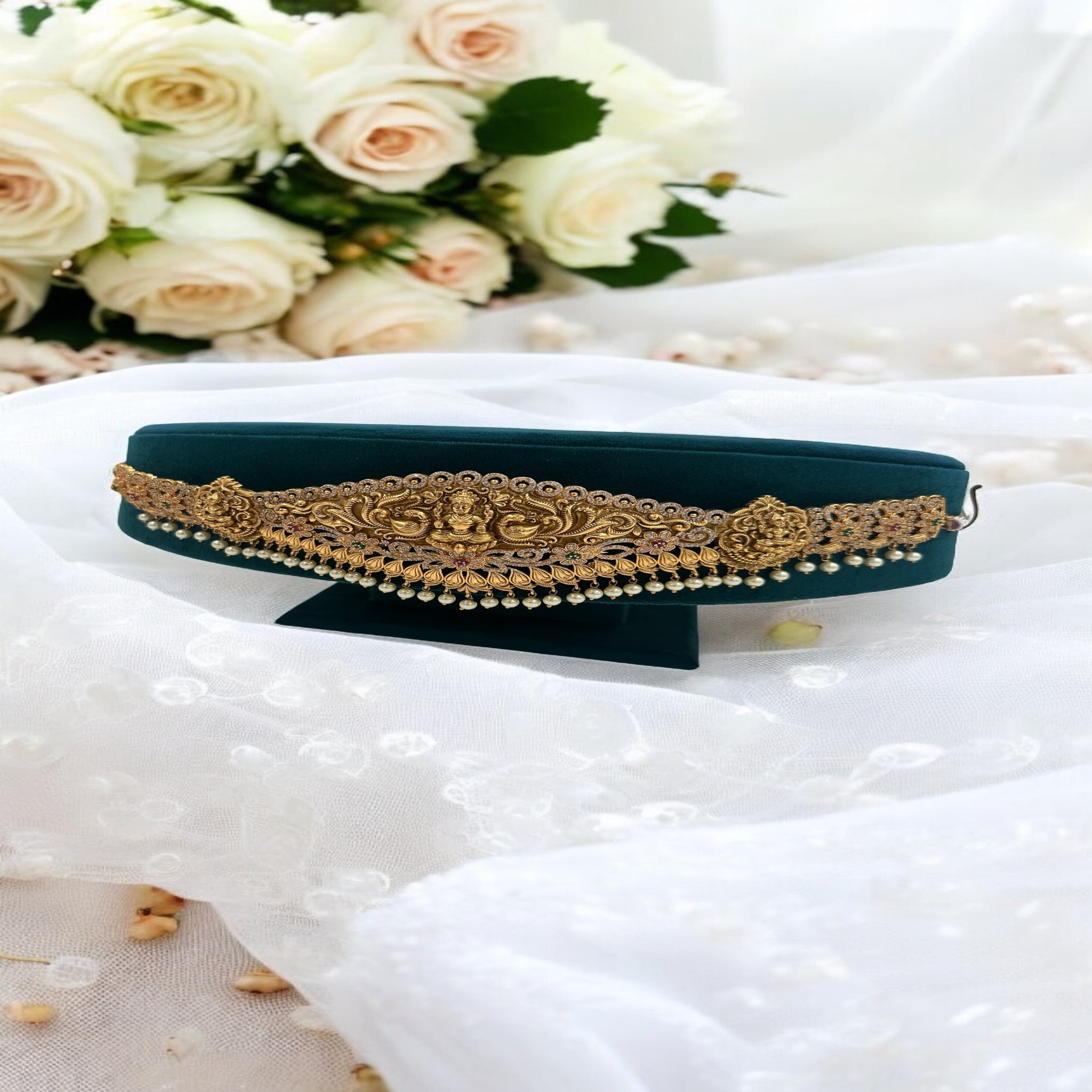 Vaddanam with Emerald Stones