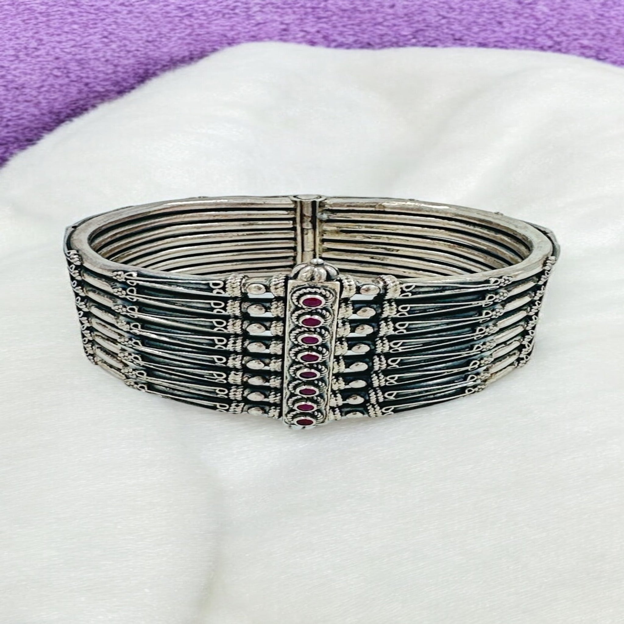 Men's Kada With Antic Polish 92.5 Silver