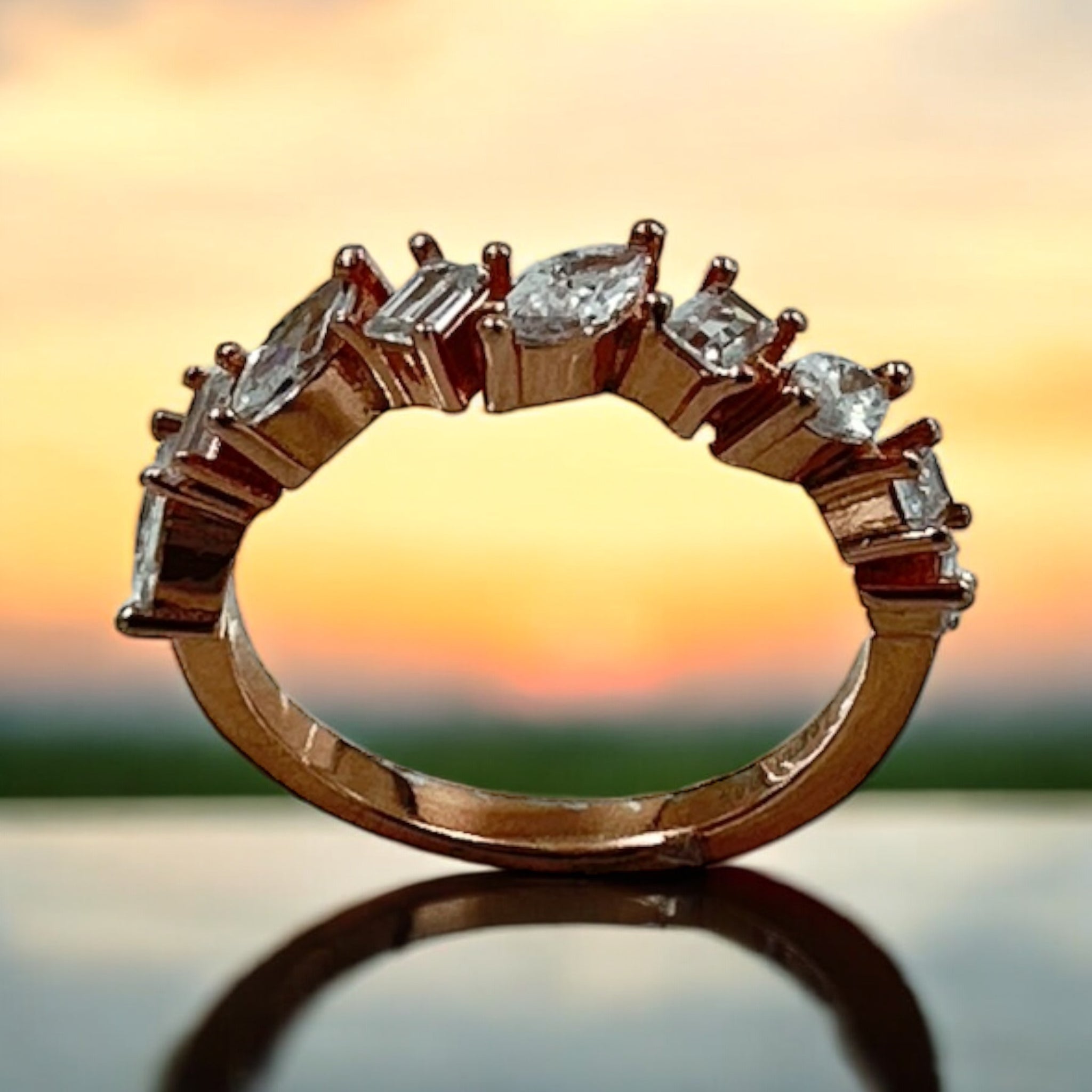 Rose Gold Finger Ring(Women Style)