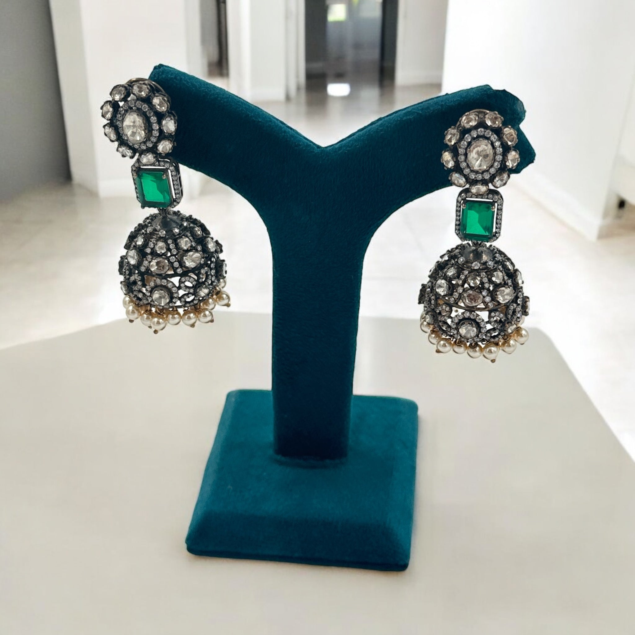 Victorian Jhumkas with 92.5 Silver_3288