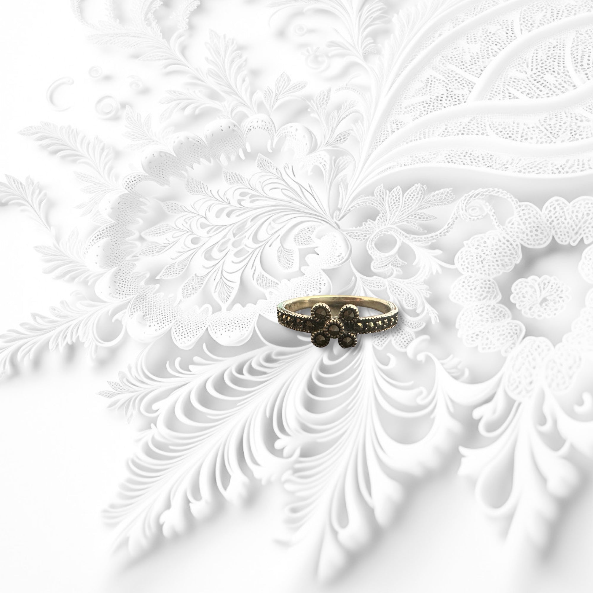 Precious finger ring 92.5 SilverMarker stone