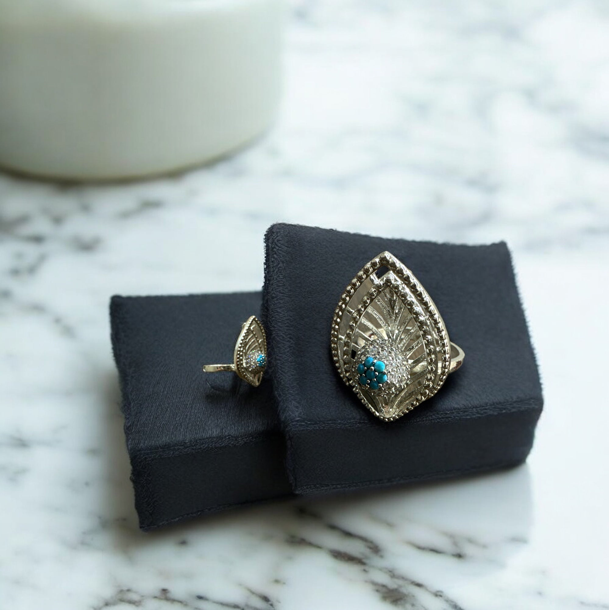 Precious finger ring 92.5 Silver Premium CZ