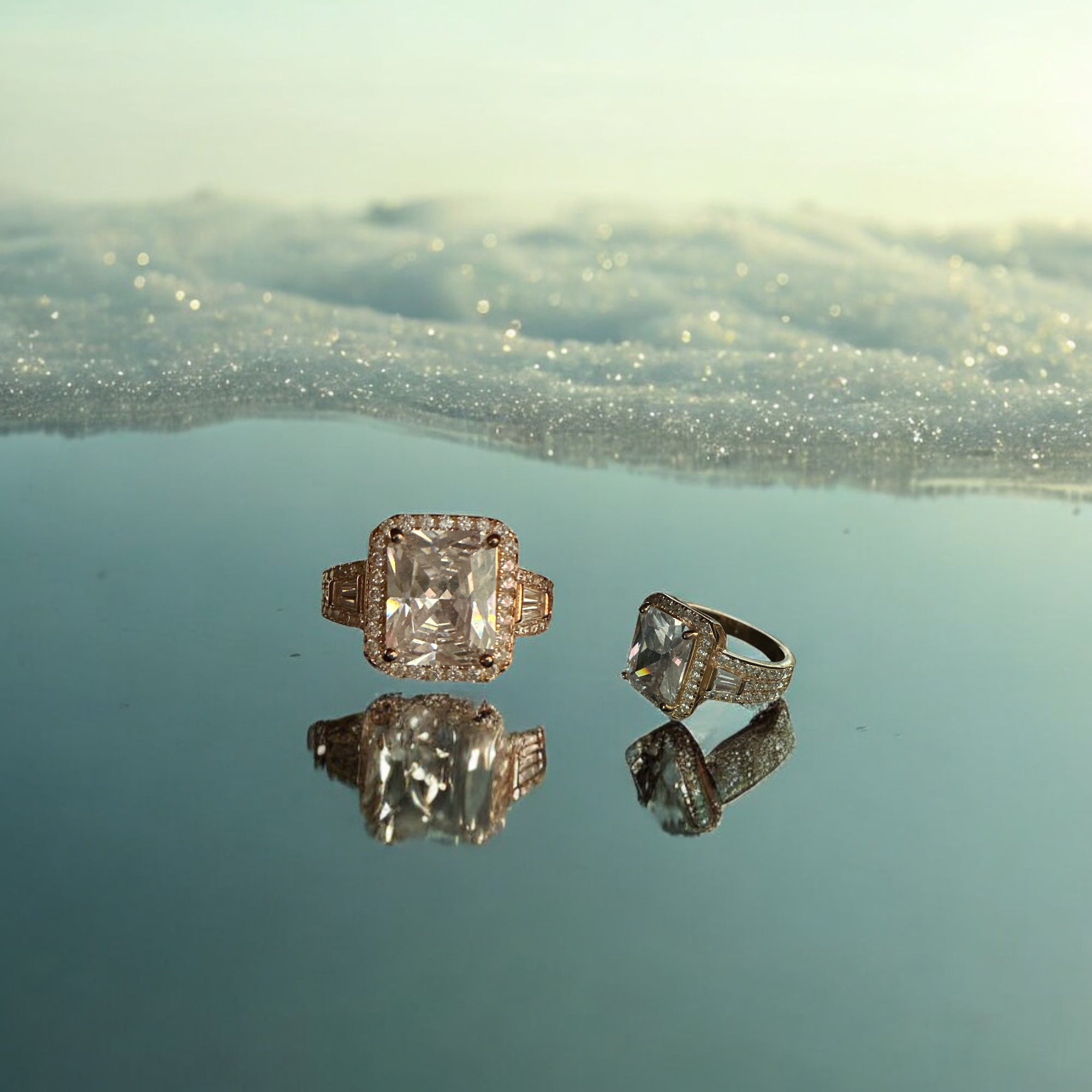 Precious finger ring 92.5 Silver Premium CZ