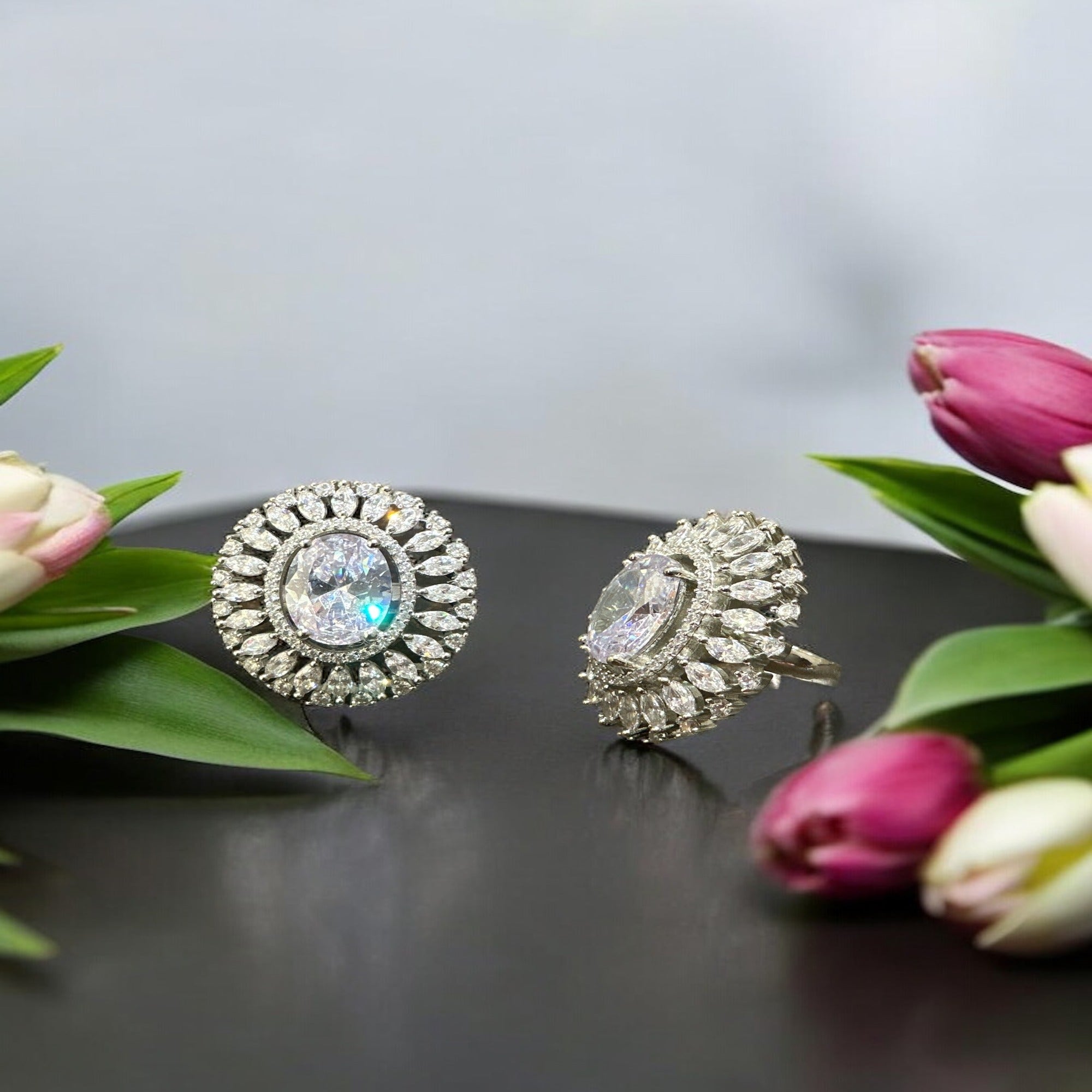 Precious finger ring 92.5 Silver Premium CZ