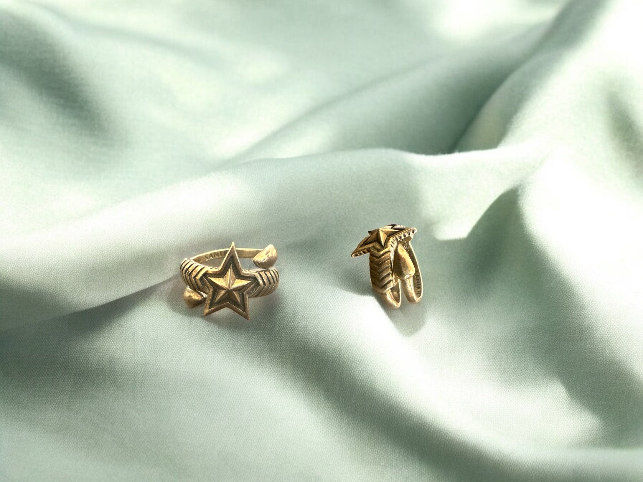 Precious finger ring 92.5 Silver Star shape Ring