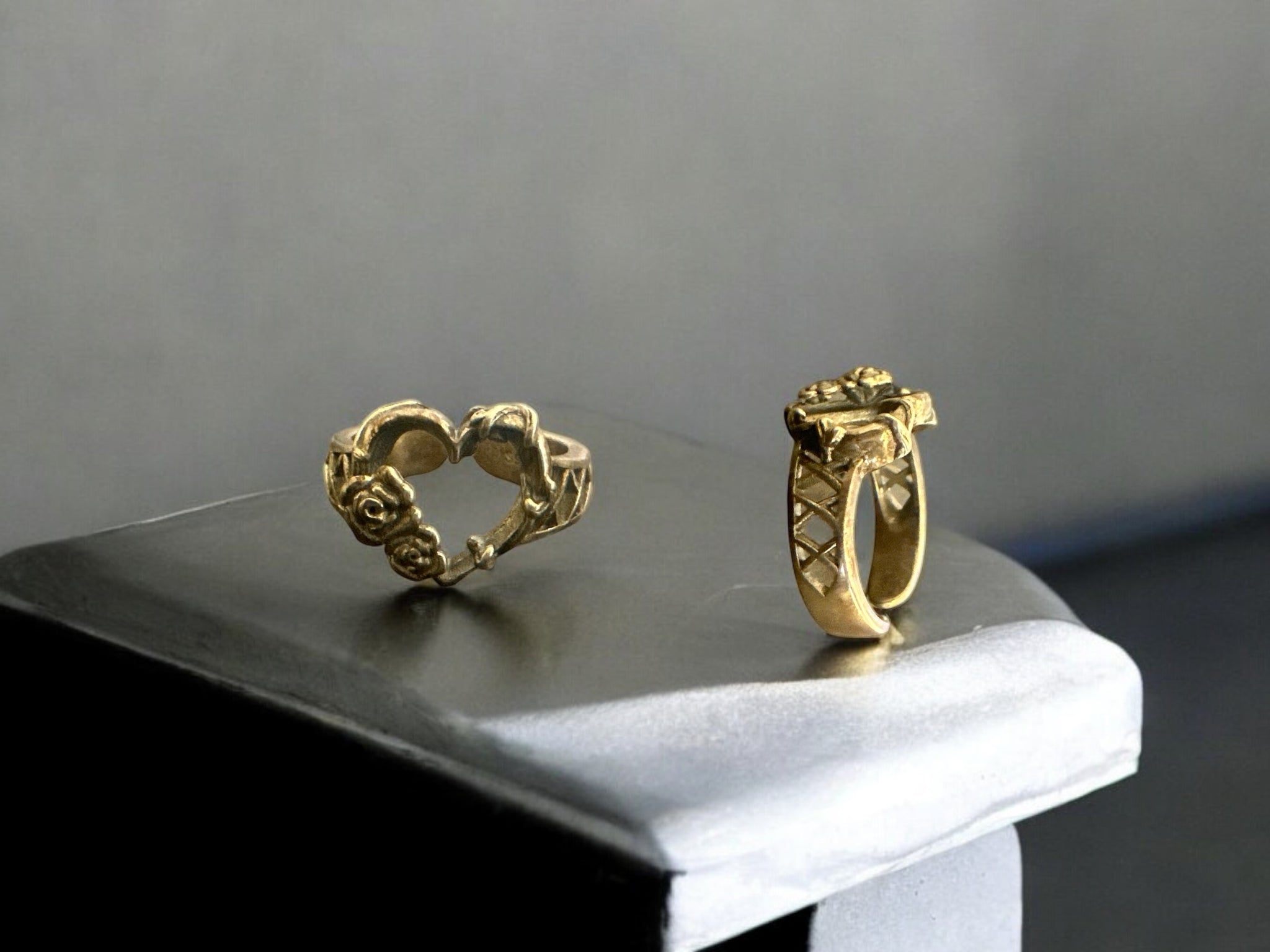 Precious finger ring 92.5 Silver Heart shape Ring