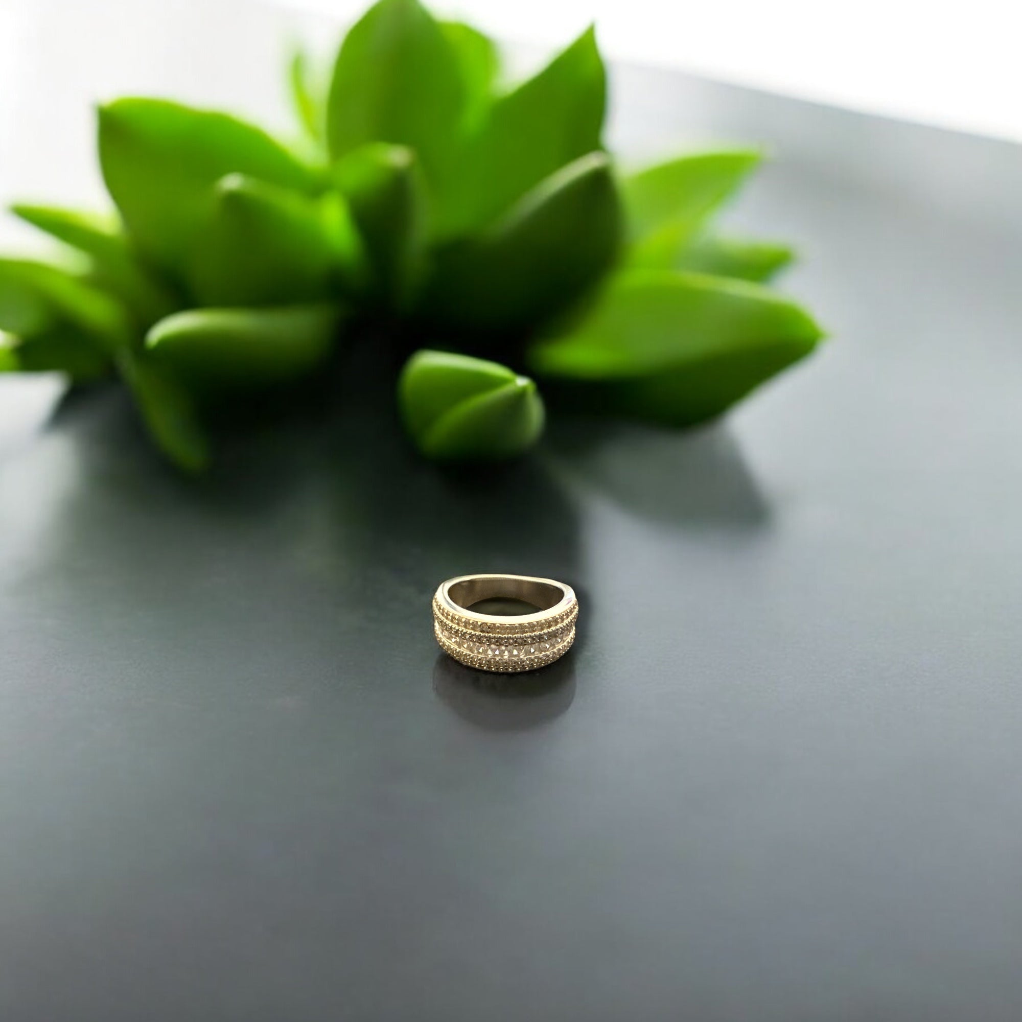 Precious finger ring 92.5 Silver  Premium CZ
