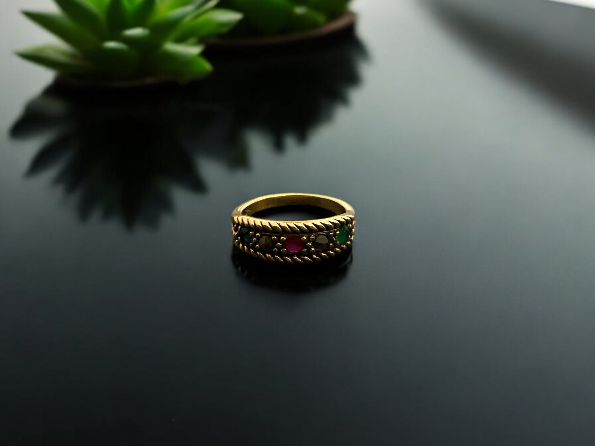 Precious finger ring 92.5 Silver Premium CZ