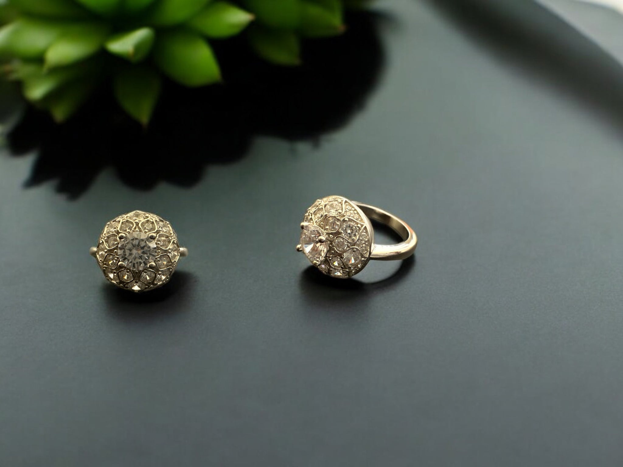 Precious finger ring 92.5 Silver Premium CZ